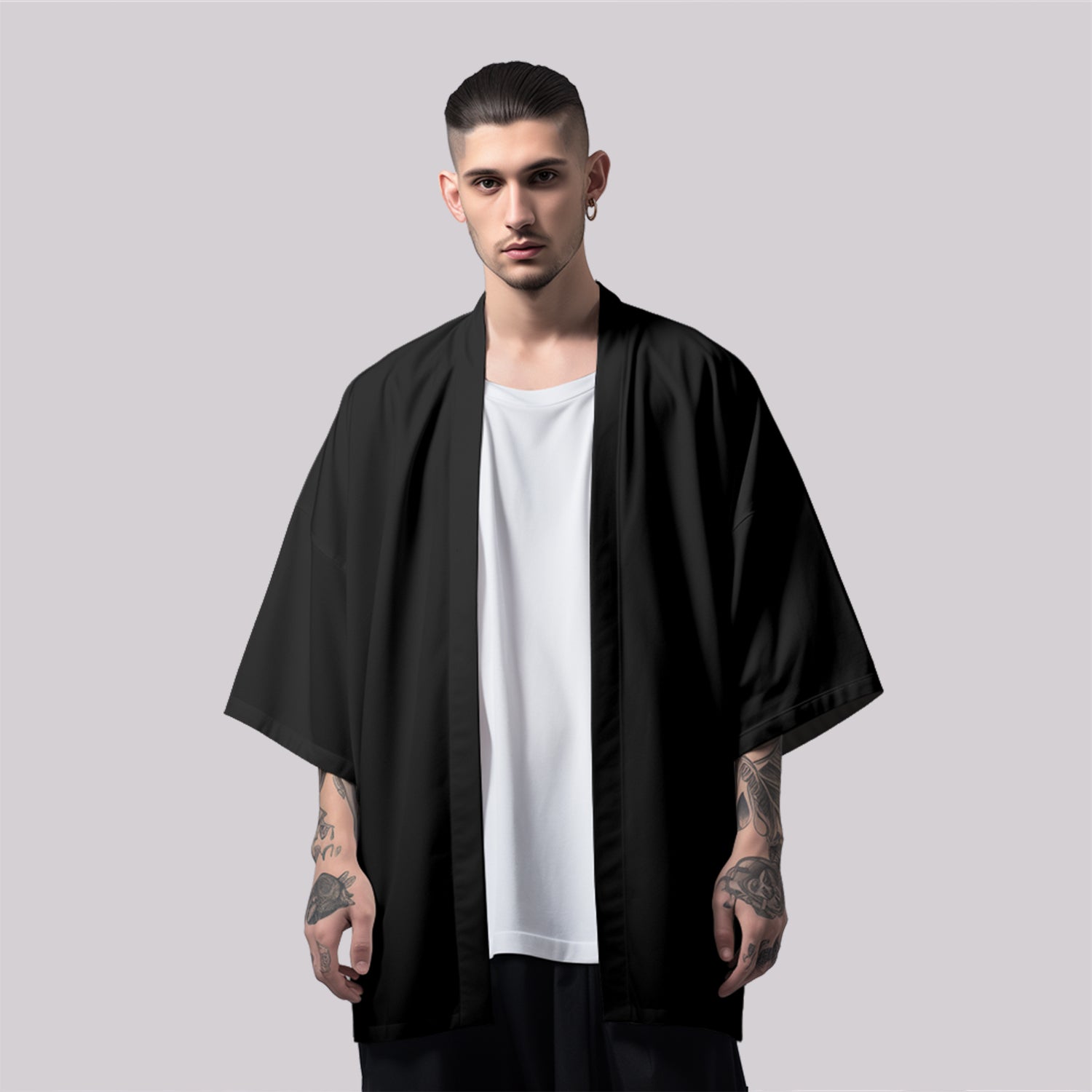 K06 Cranes Paradise Kimono