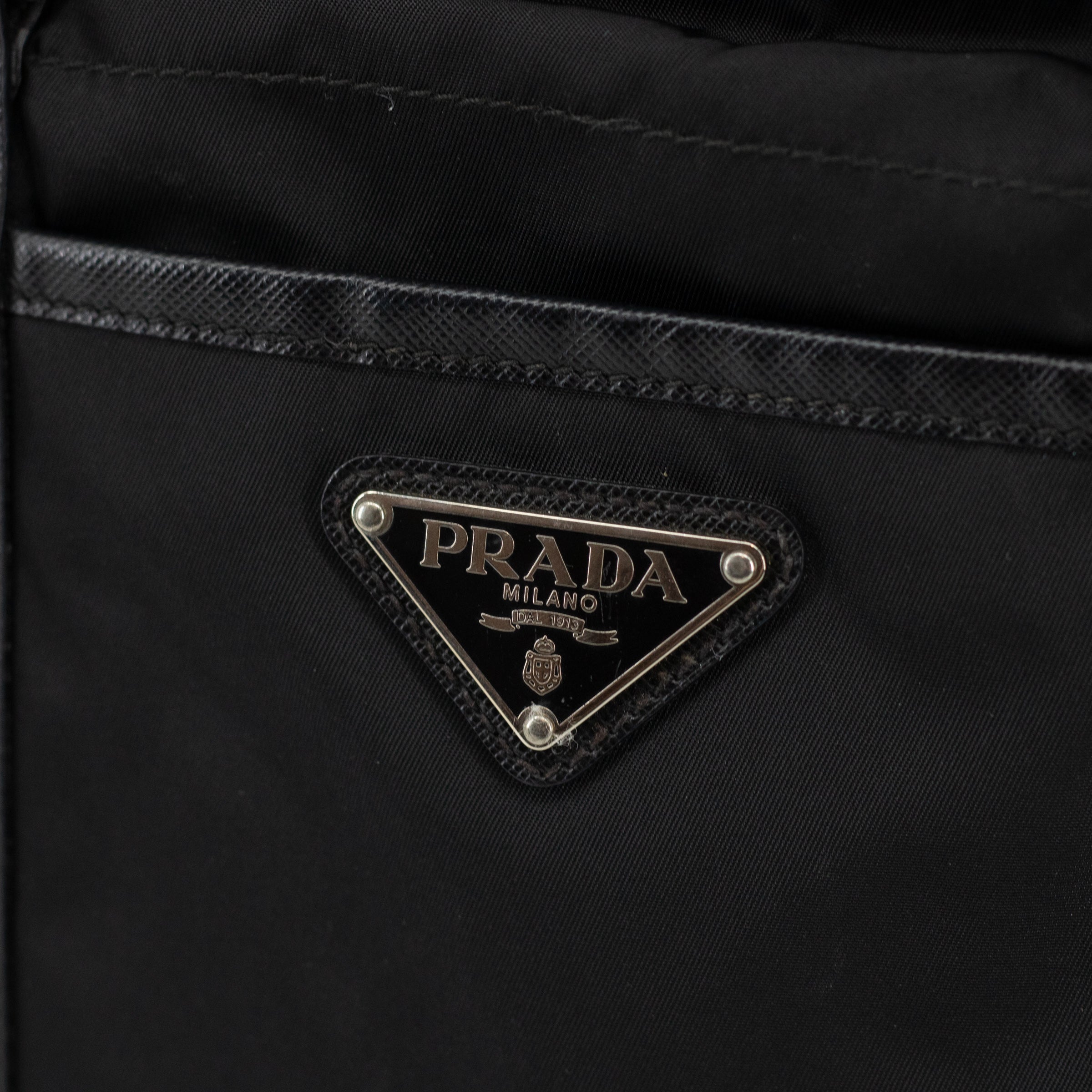 Prada Black Nylon Tessuto Shoulder Bag #1811