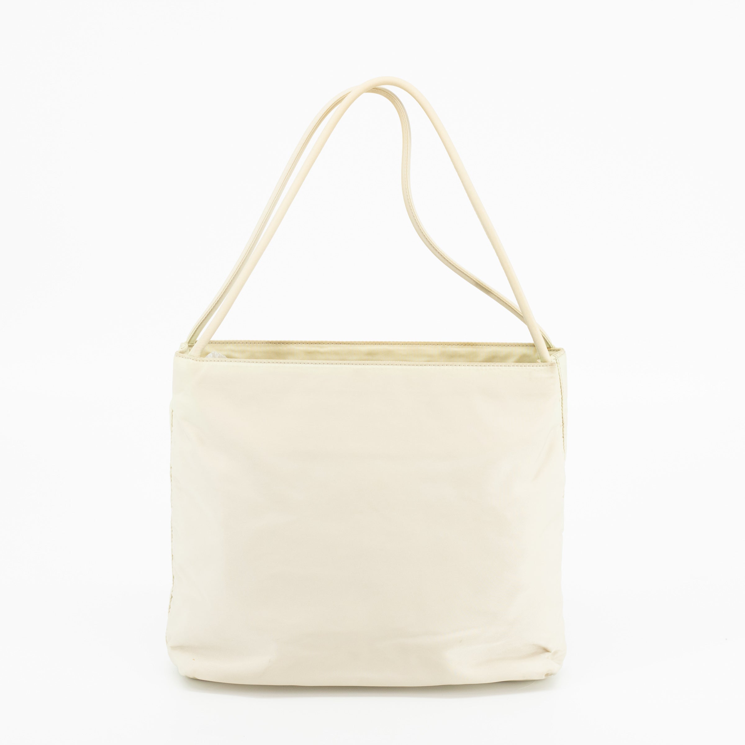 Prada White Nylon Tessuto Tote Bag #1883