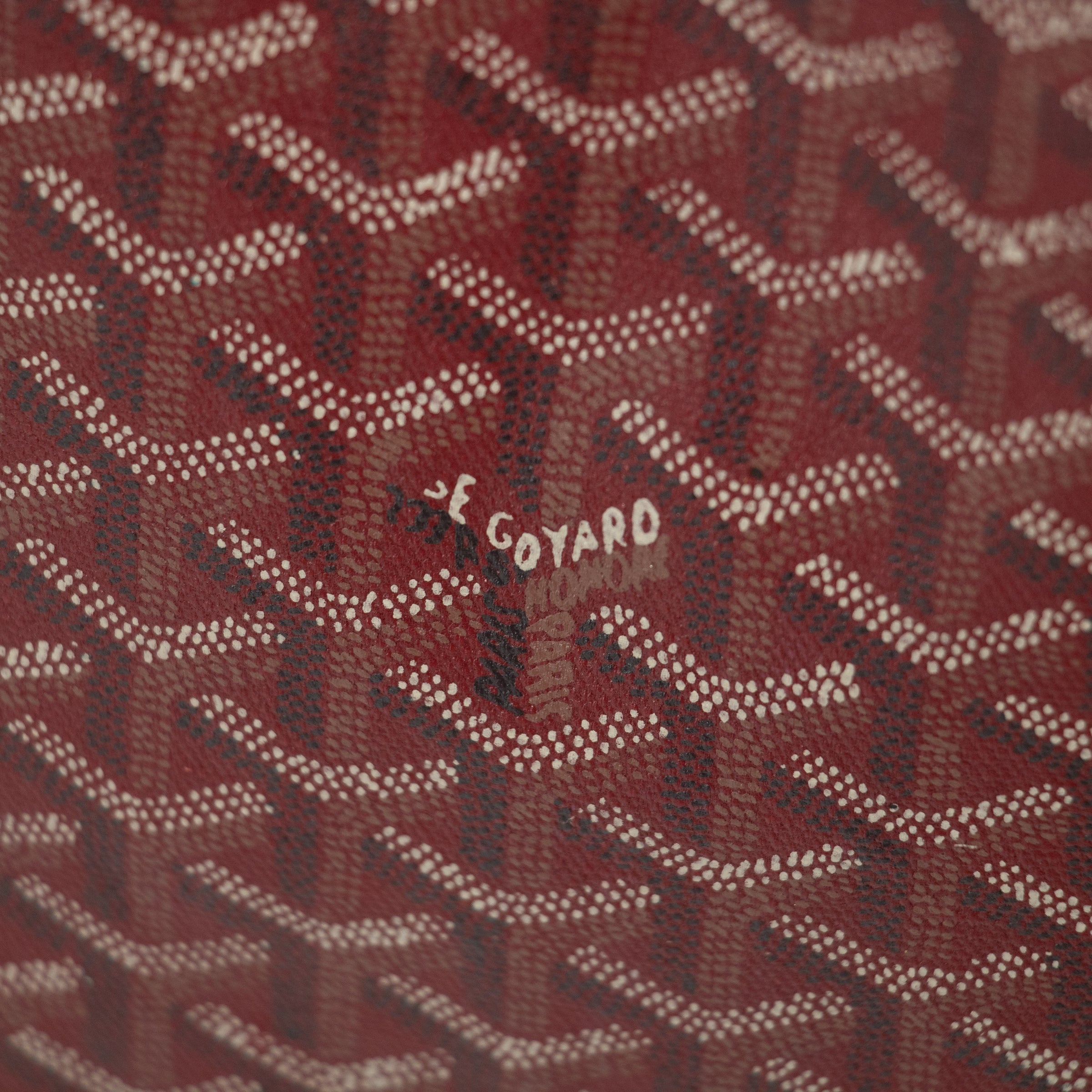 Goyard Red Herringbone Saint Louis PM w/ Pouch  #2018