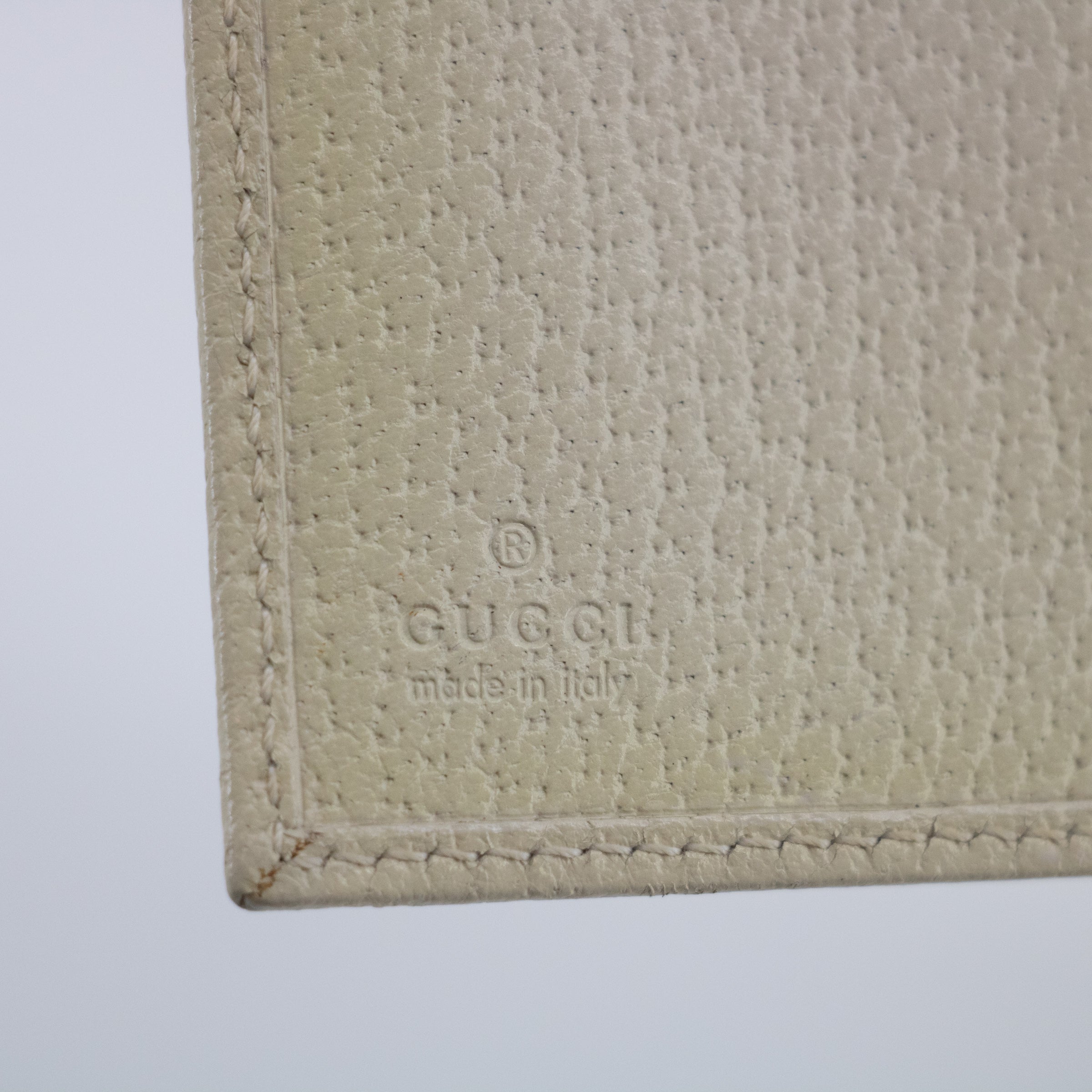 Gucci Ivory Leather Long Wallet #2040