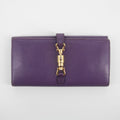Gucci Purple Leather Jackie Long Wallet  #2269