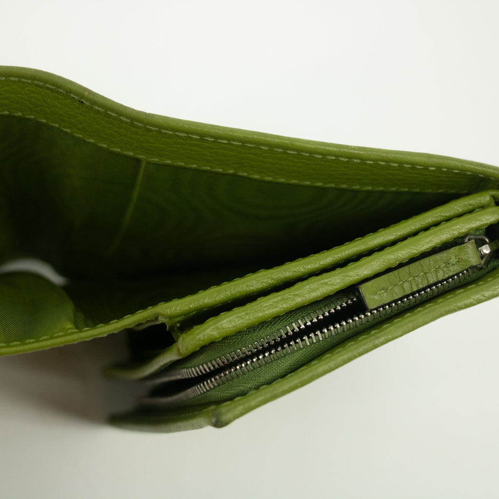 Gucci Mint Green Leather GG Marmont Mini Wallet #2364