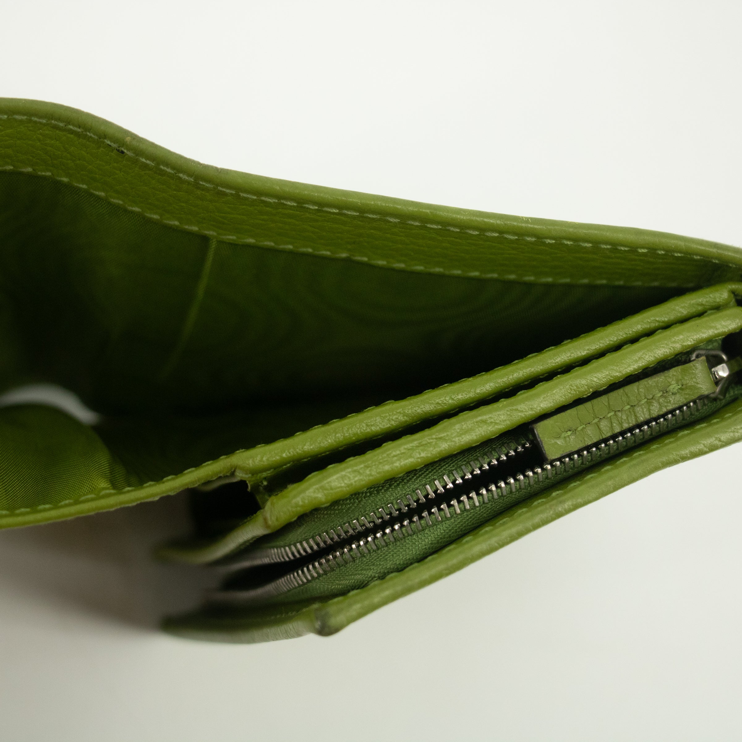 Gucci Mint Green Leather GG Marmont Mini Wallet #2364