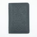 Louis Vuitton Black Monogram Taurillon Leather Pocket Organizer #2377