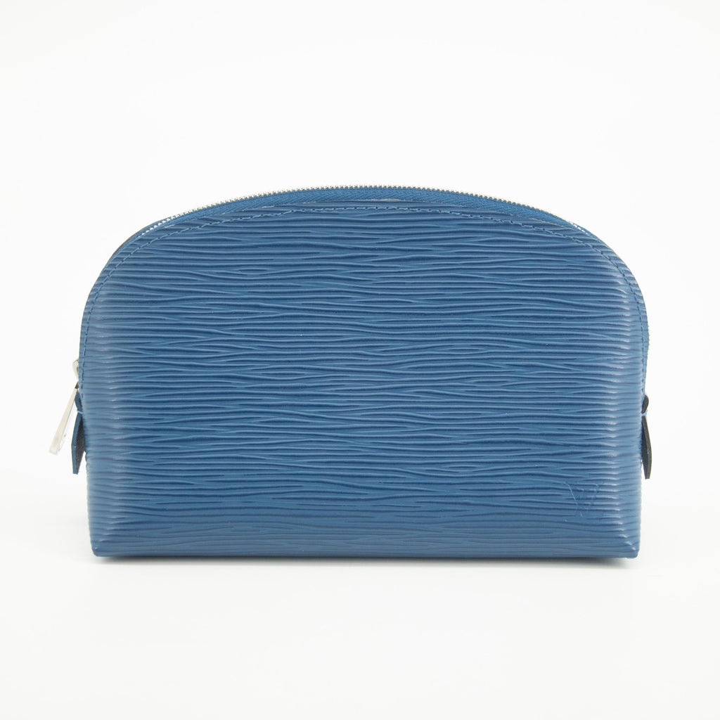 Louis Vuitton Blue Epi Leather Cosmetic Pouch  #2571
