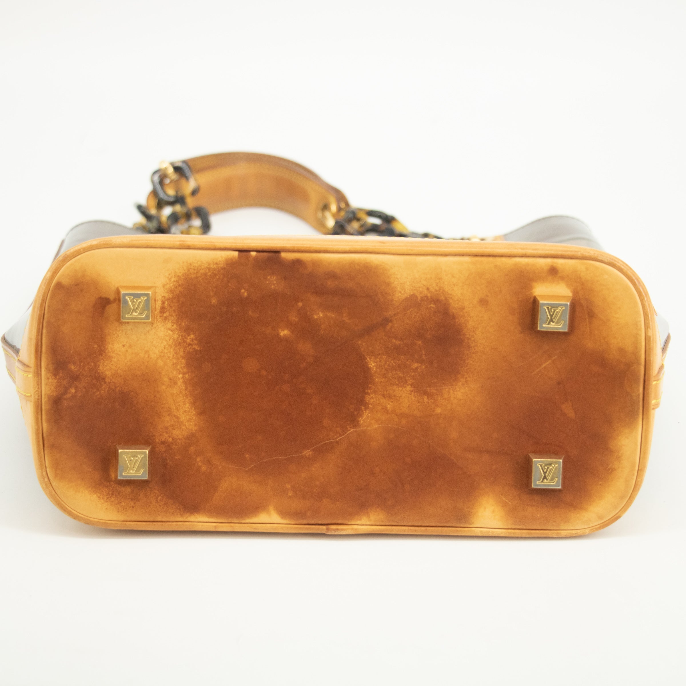 Louis Vuitton Monogram Ambre Vinyl Cabas MM Shoulder Bag #2572
