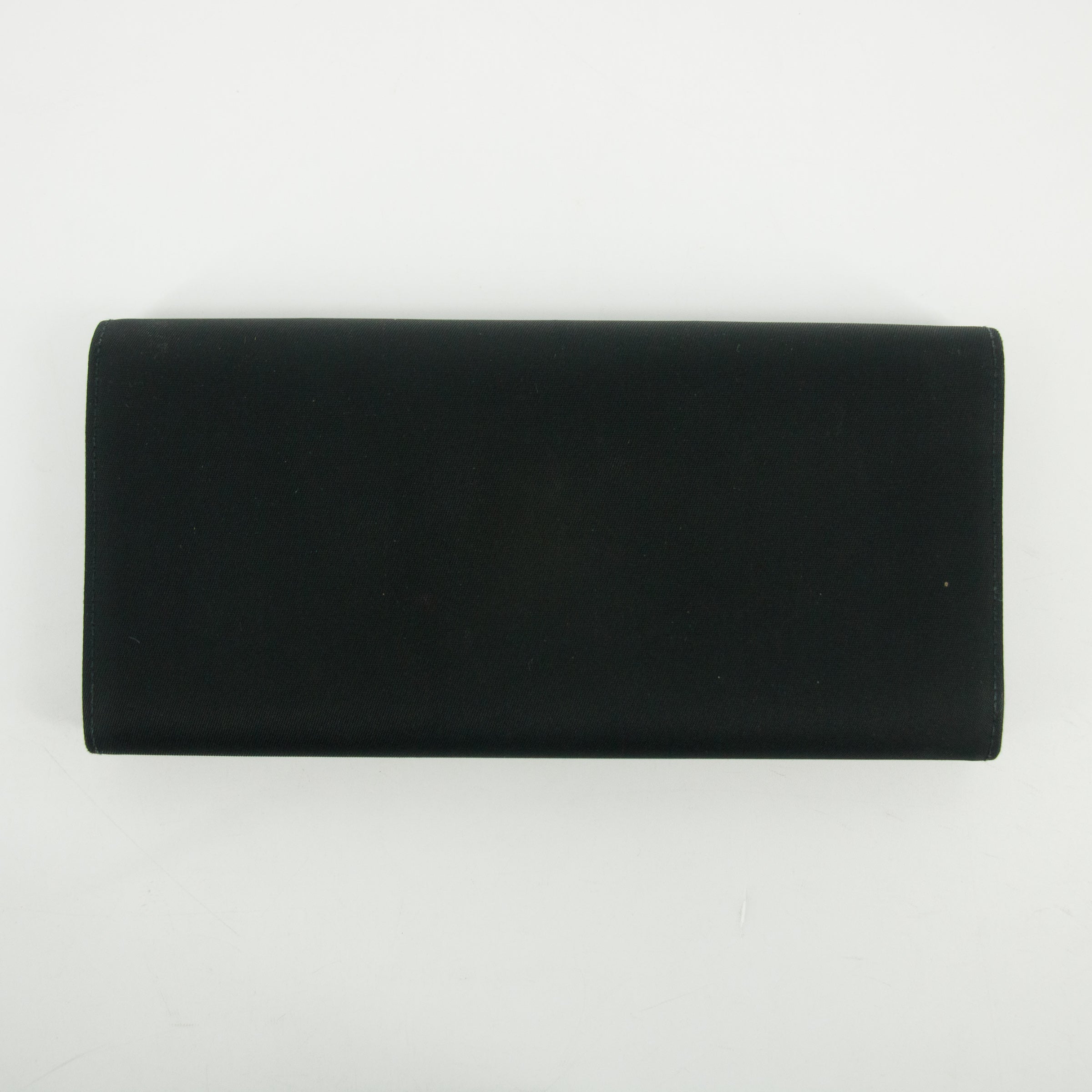 Prada Black Tessuto Nylon Long Wallet  #2649