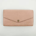 Louis Vuitton Pink Monogram Empreinte Portefeuille Sarah Wallet  #2650