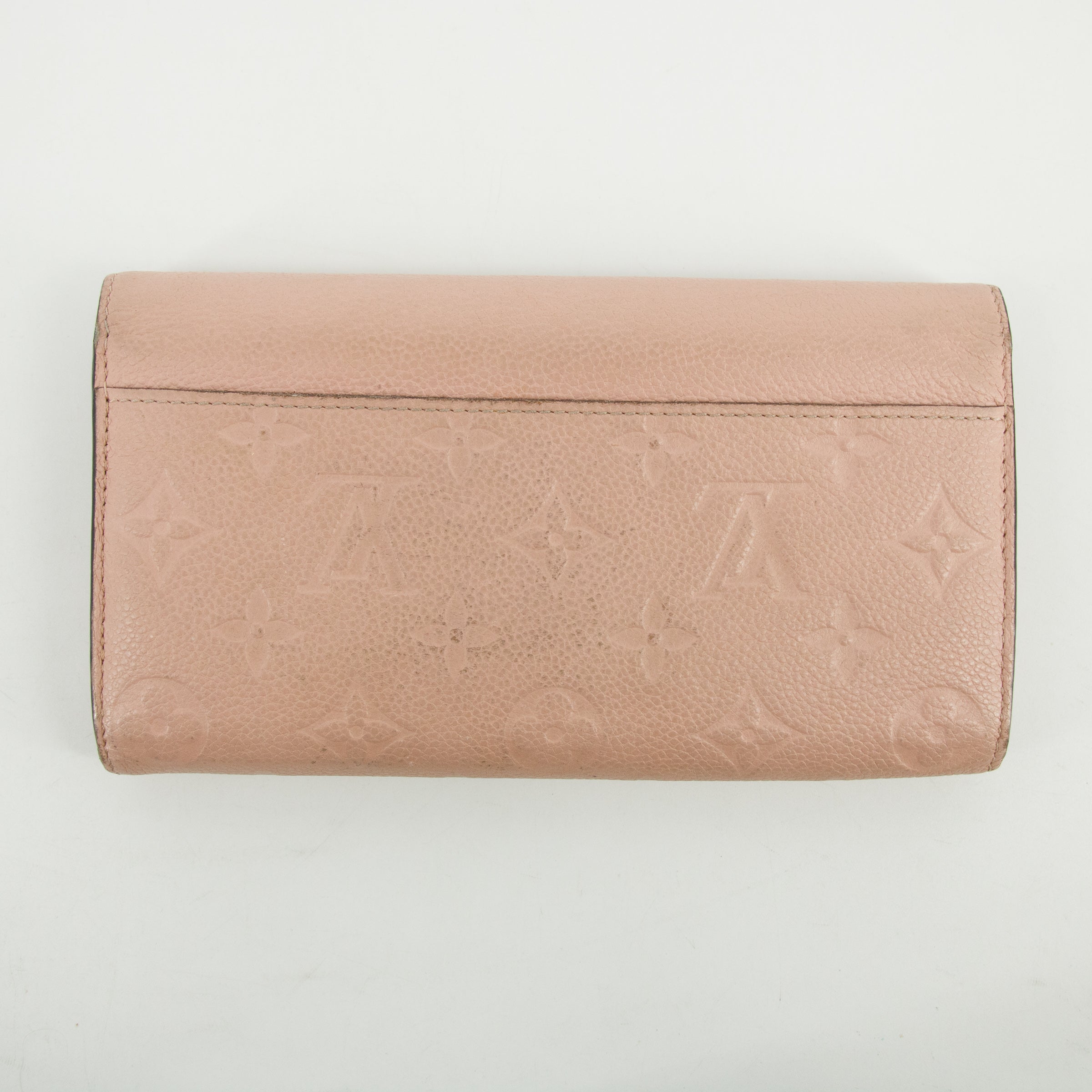 Louis Vuitton Pink Monogram Empreinte Portefeuille Sarah Wallet  #2650