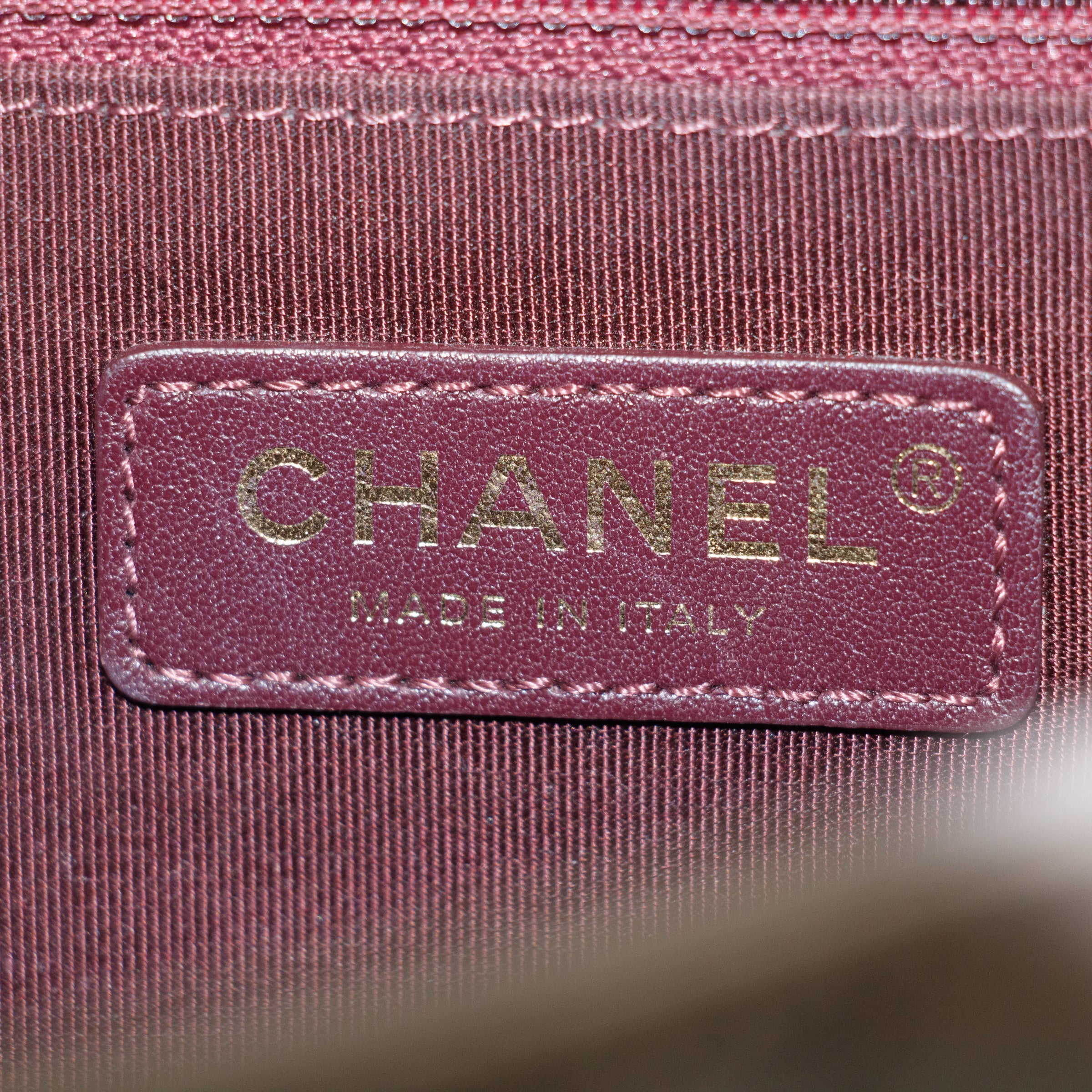 Chanel Medium Dark Grey Quilted Glazing Calfskin Top Handle 23 Series - #2675