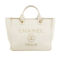 Chanel Caviar Skin Studded Deauville MM 2way Tote Bag 26 Series - #2684