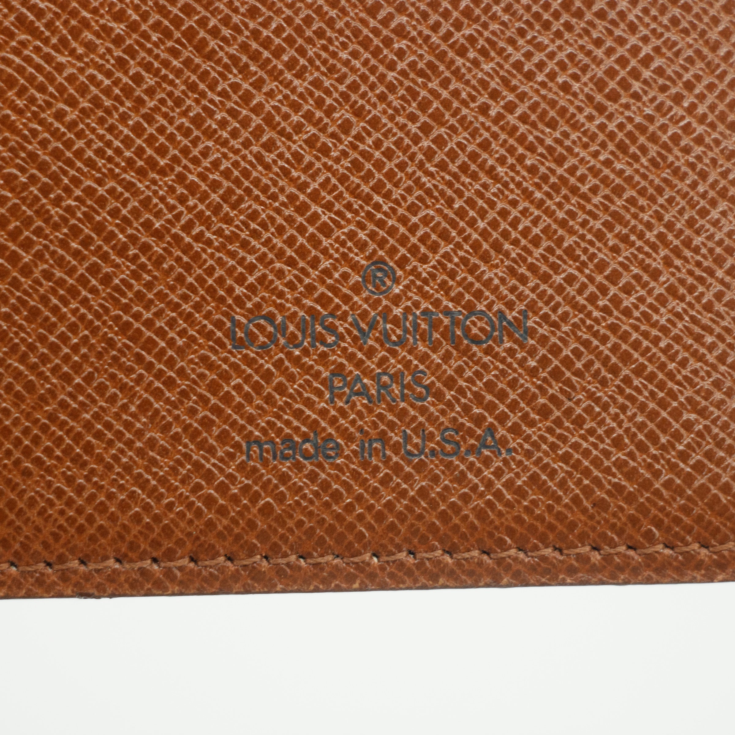 Louis Vuitton Monogram Canvas Kisslock Wallet Brown #2689