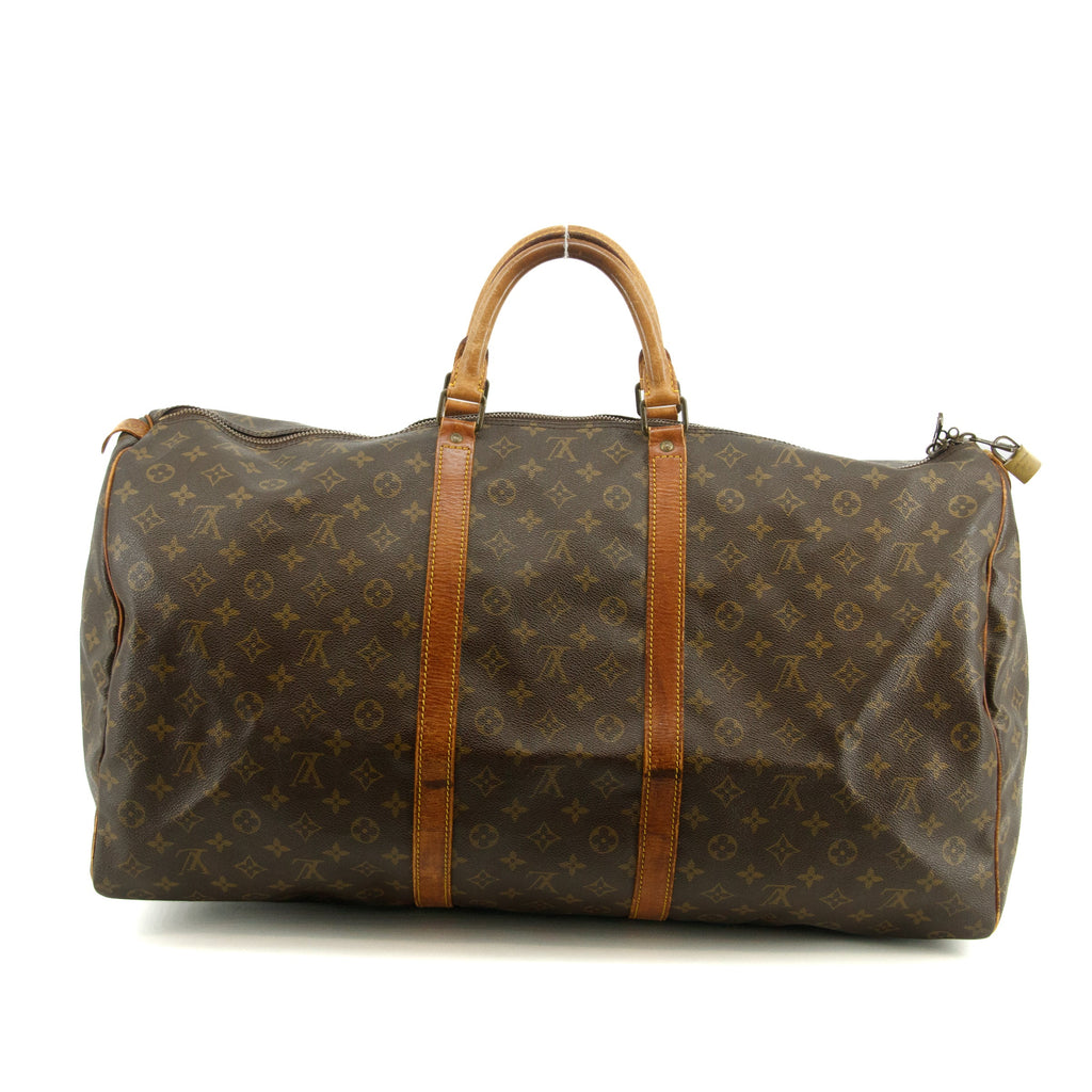Louis Vuitton Monogram Canvas Keepall 60 Boston Bag Brown #2870