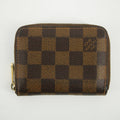 Louis Vuitton Damier Ebene Zippy Coin Purse Brown #2988