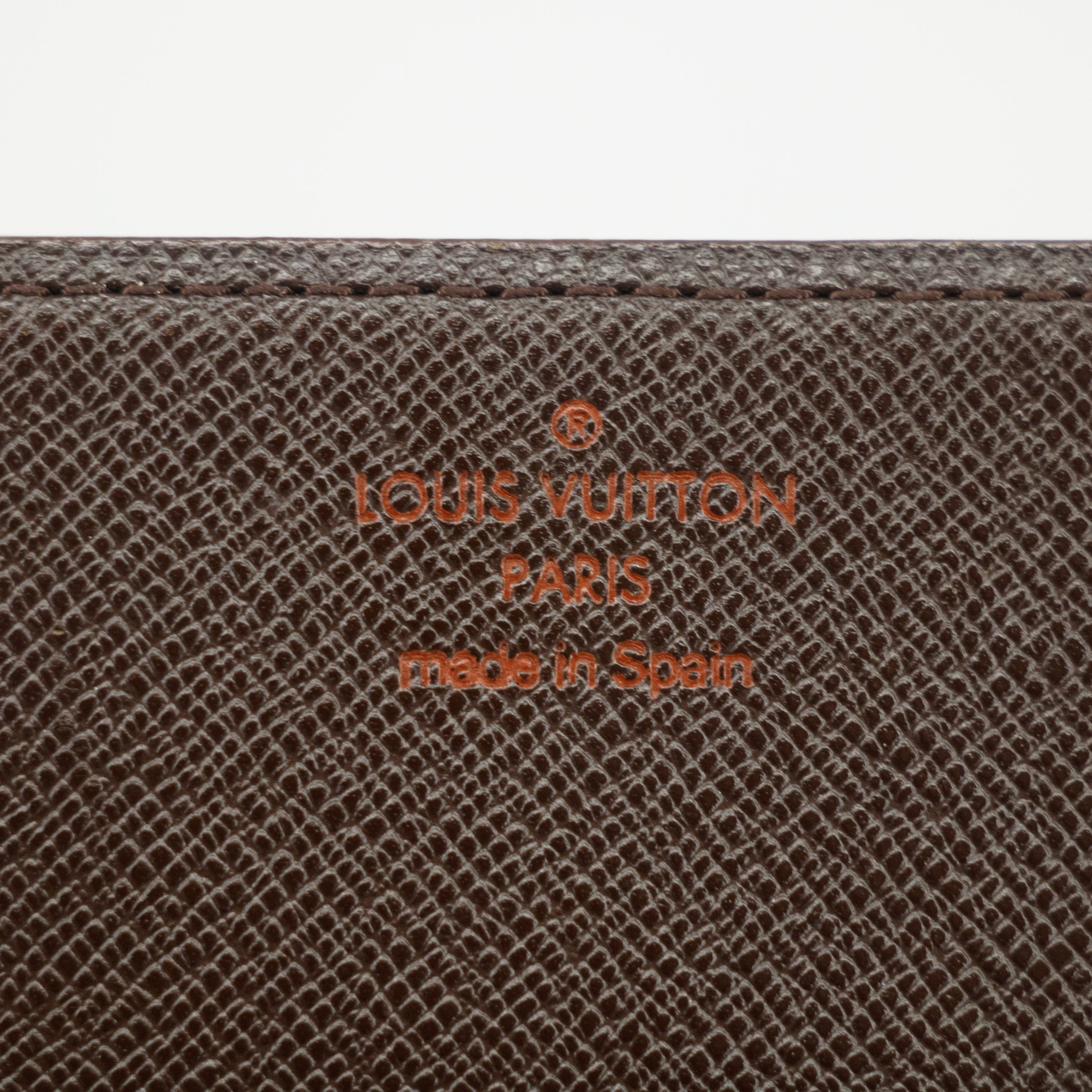Louis Vuitton Damier Ebene Card Case Wallet #2990