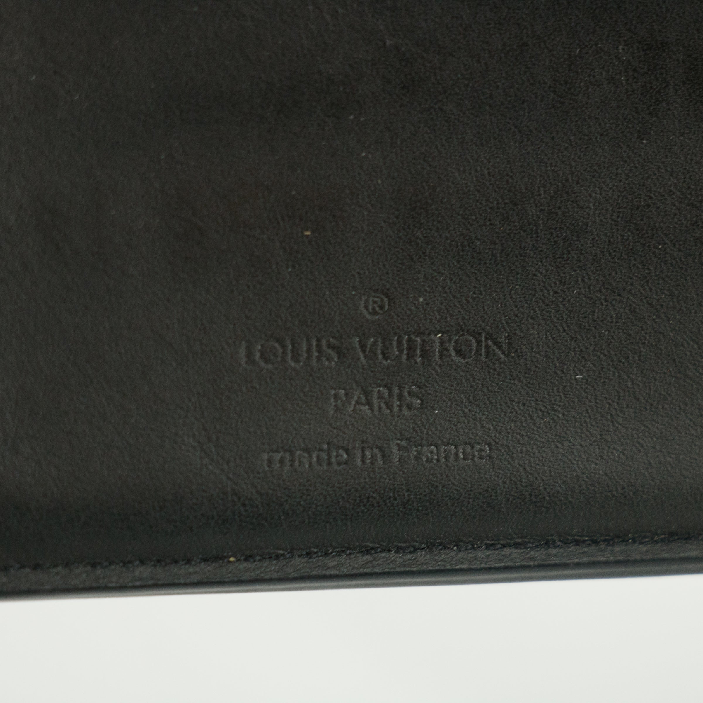 Louis Vuitton Damier Infni Blue & Black Bifold Wallet #3007