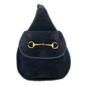Gucci Horsebit Velour Suede Blue Fanny Pack #3065