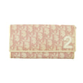 Christian Dior Monogram Girly Flap Trotter Wallet Pink #3096