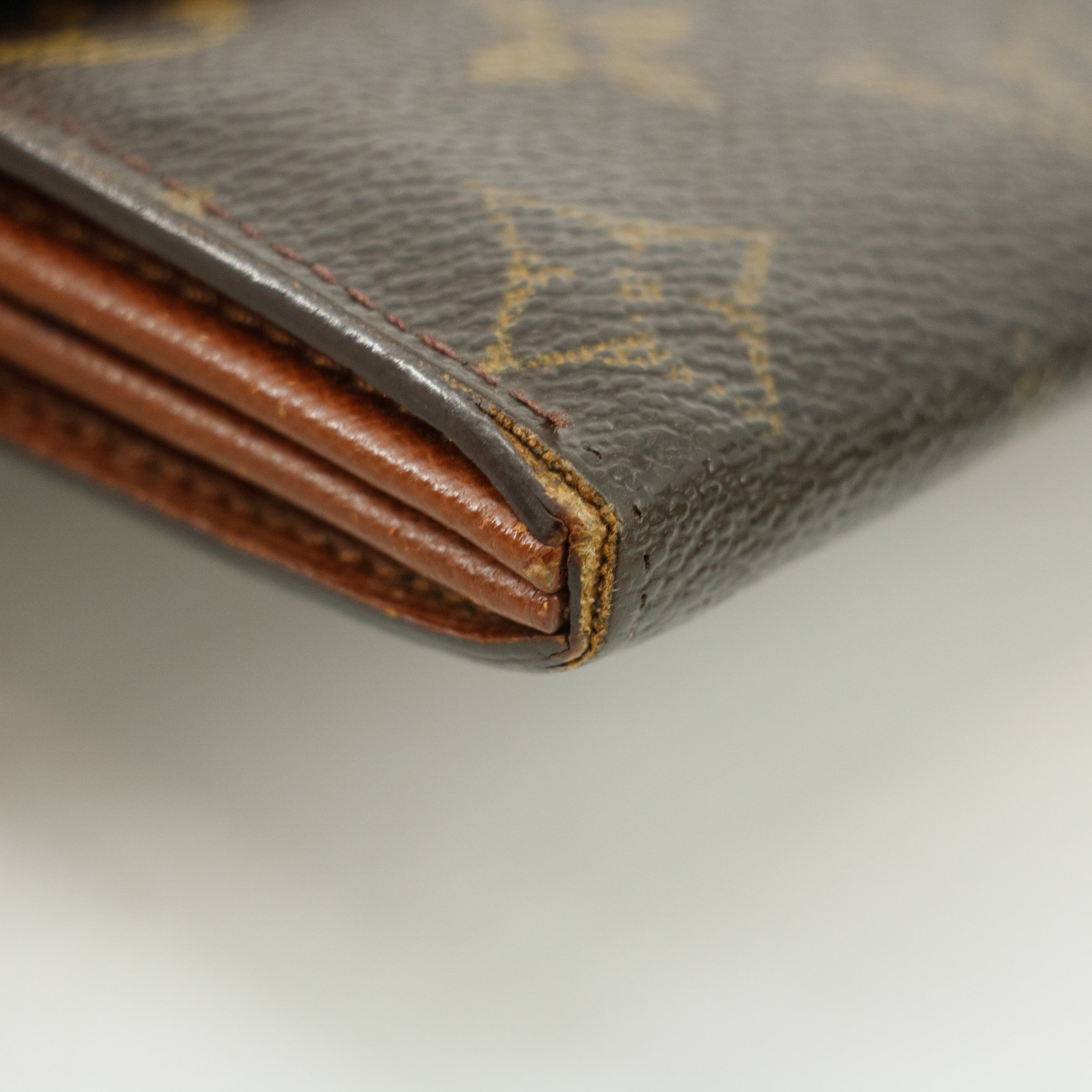 Louis Vuiton Monogram Canvas Brown Sarah Long Wallet #3301