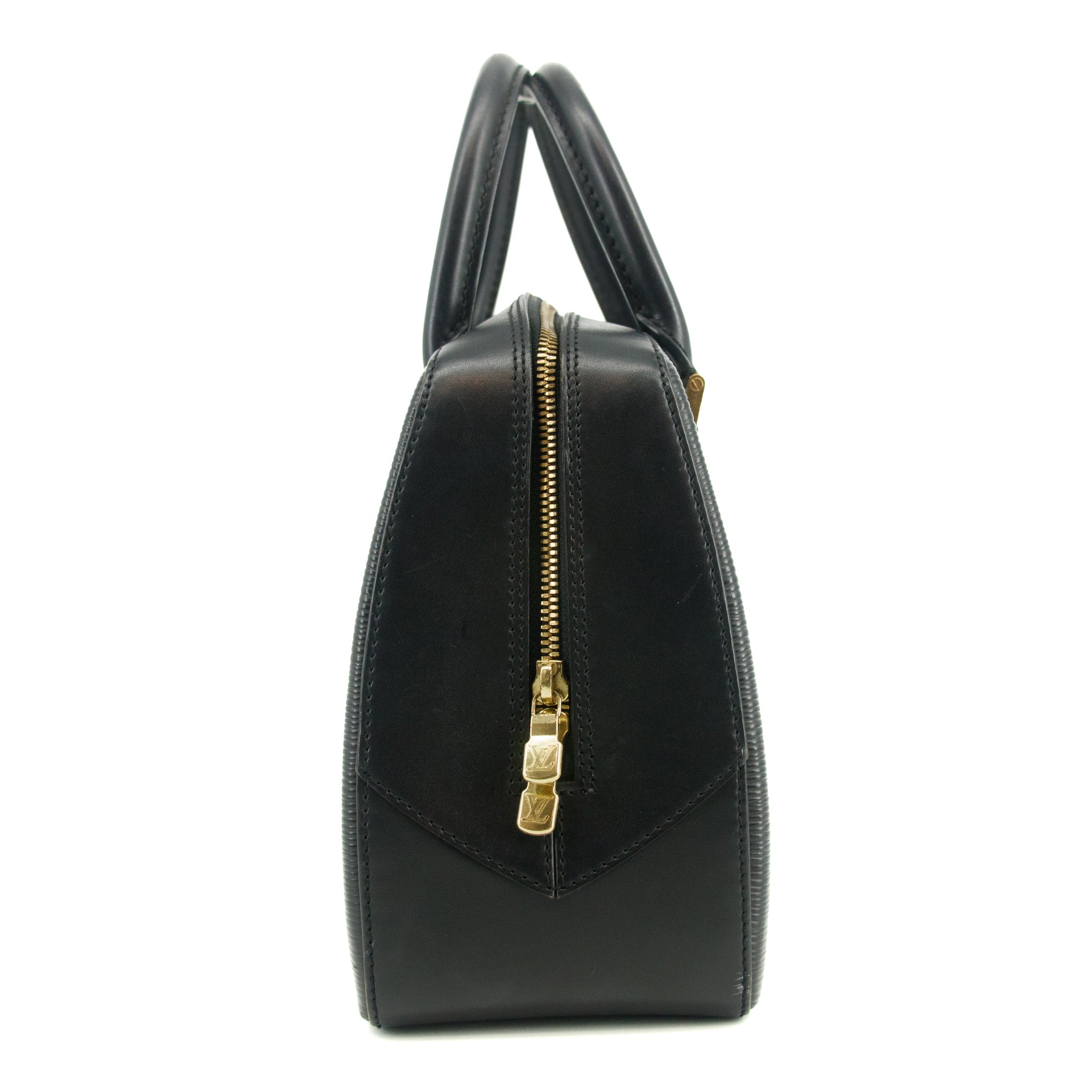 Louis Vuitton Black Epi Sablon Handbag  #3304