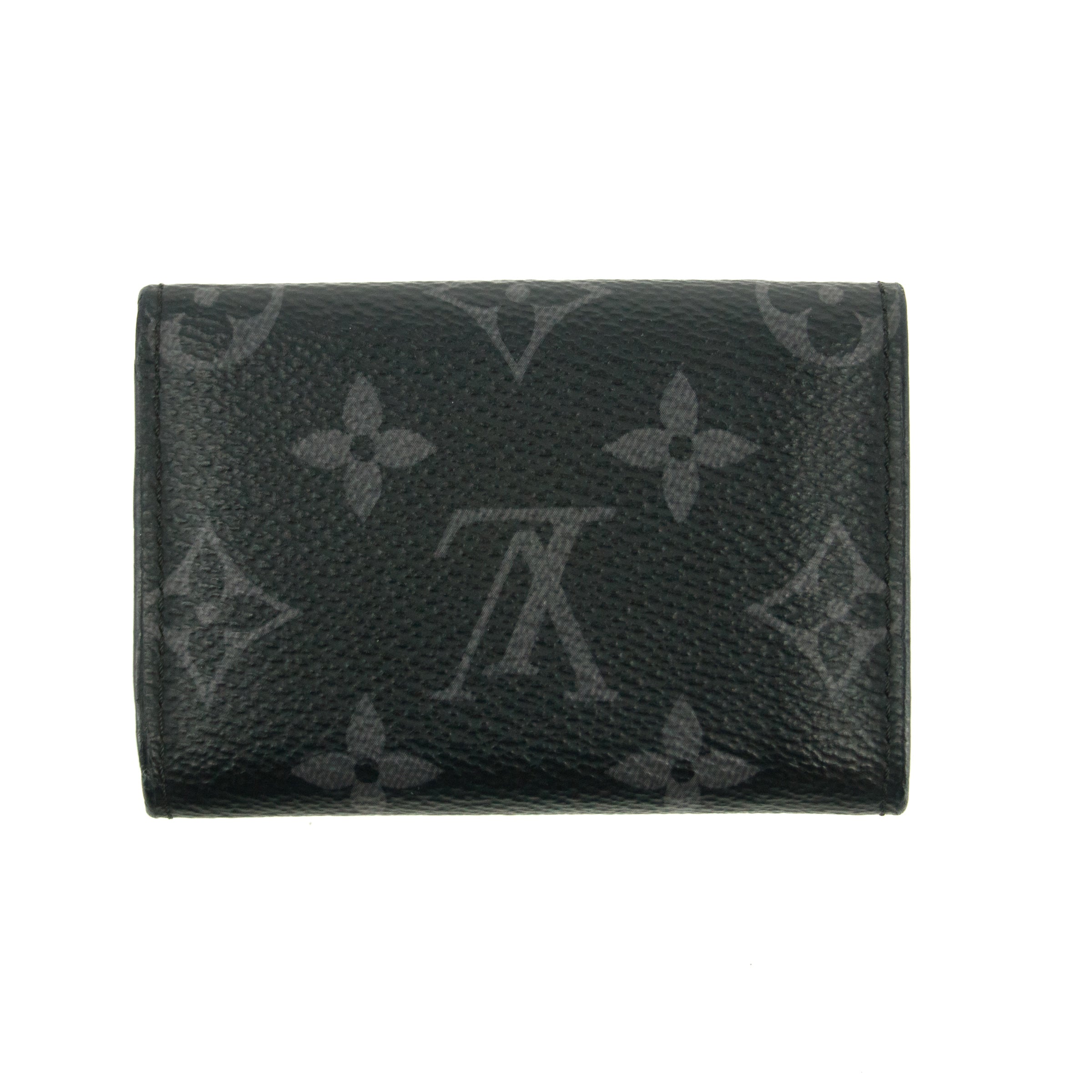 Louis Vuitton Discovery Eclipse Monogram Black Compact Wallet  #3383