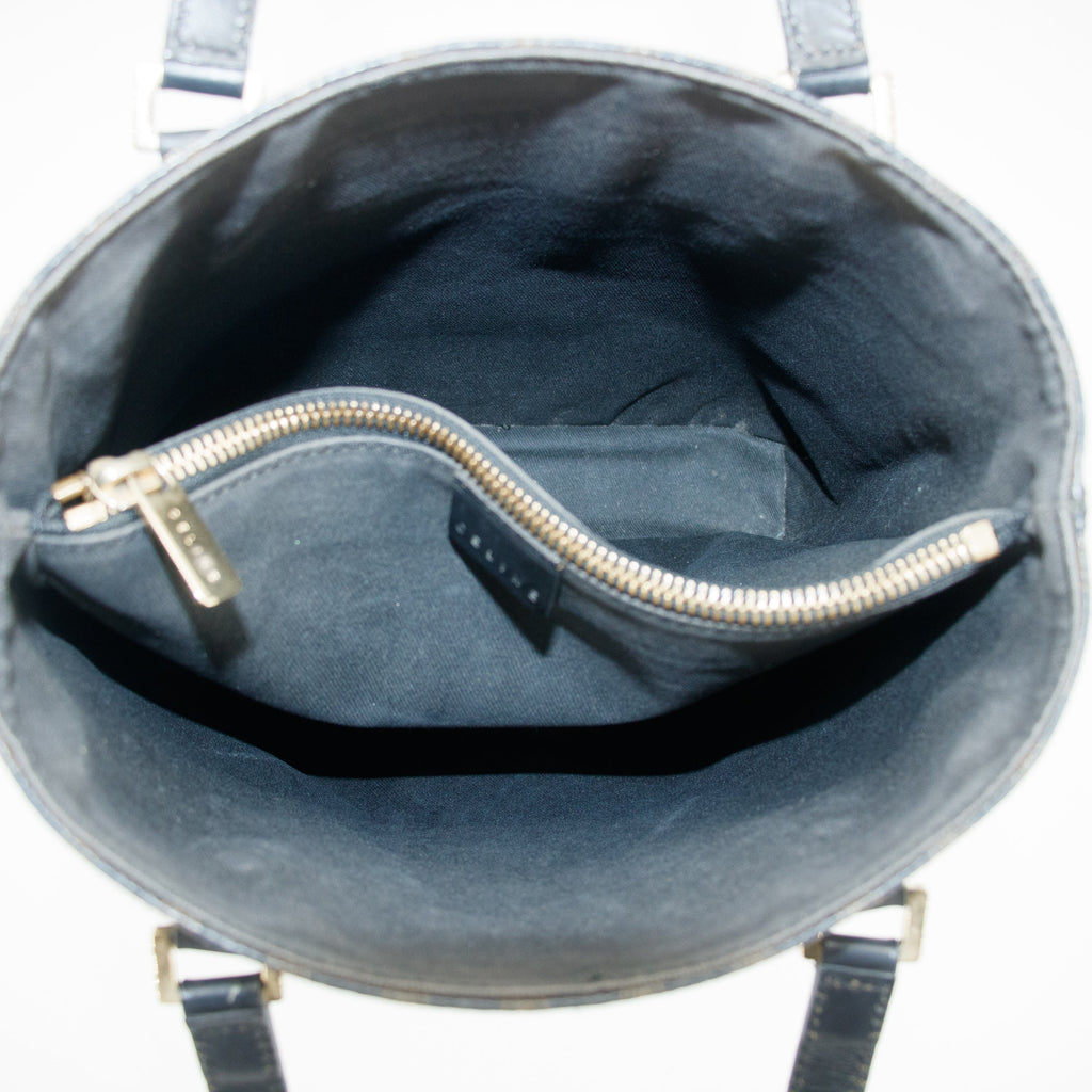 Celine Black Macadam Coated Canvas Shoulder Bag  #3425