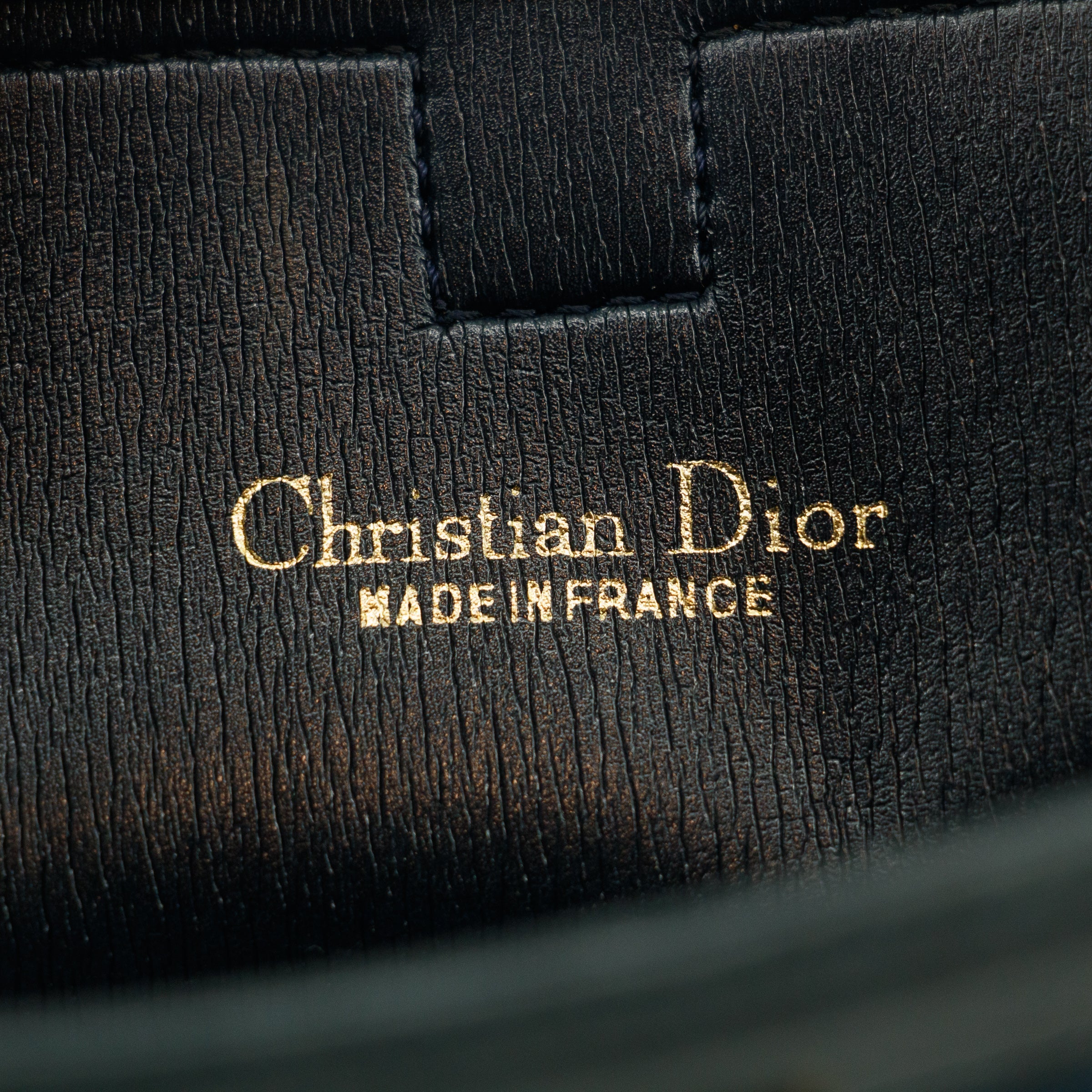 Christian Dior Vintage Trotter Blue Canvas Pouch #3439