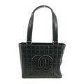 Chanel Black Lambskin Chocolate Bag Square Quilt Tote Bag #3455
