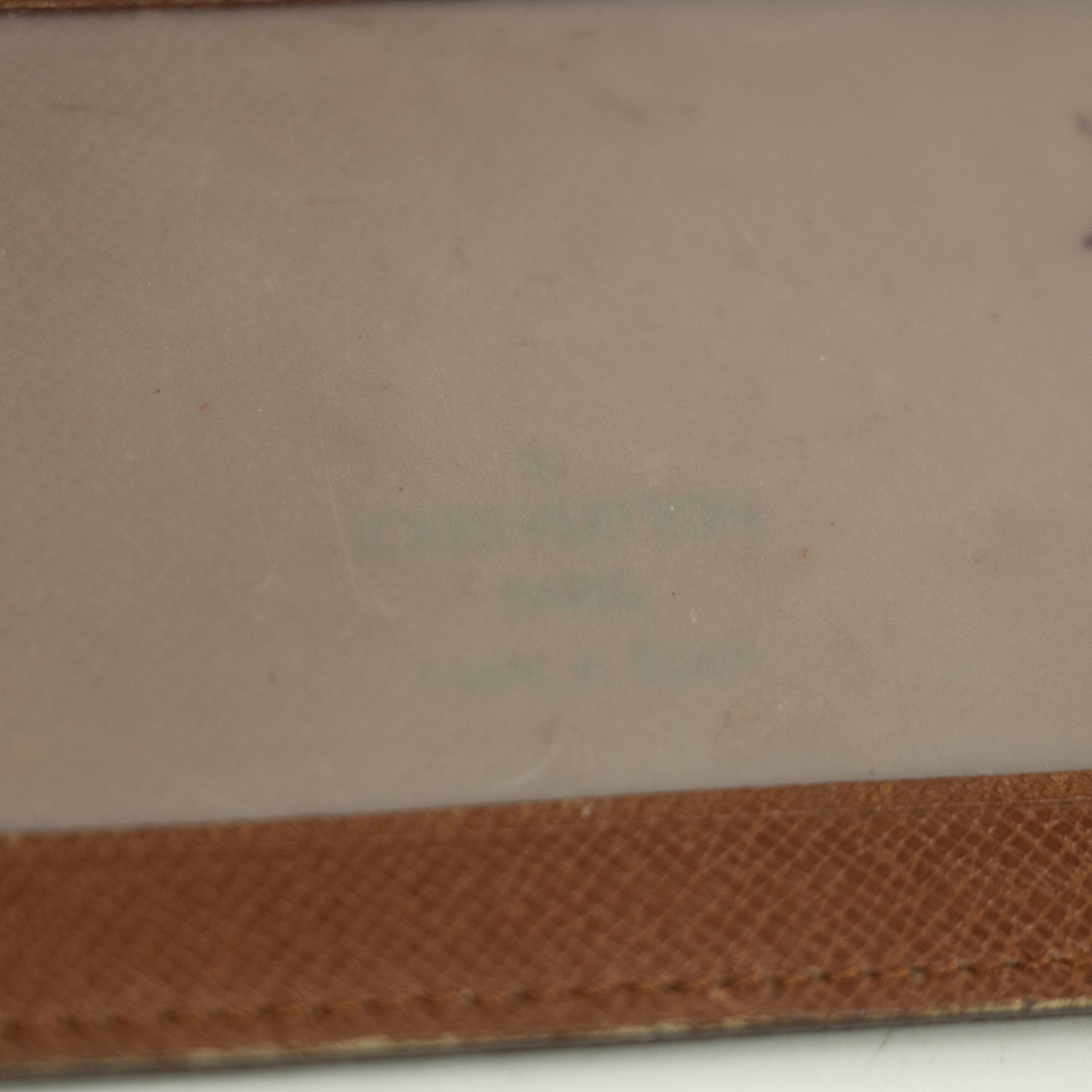 Louis Vuitton Monogram Canvas Brown ID Card Case Wallet #3519