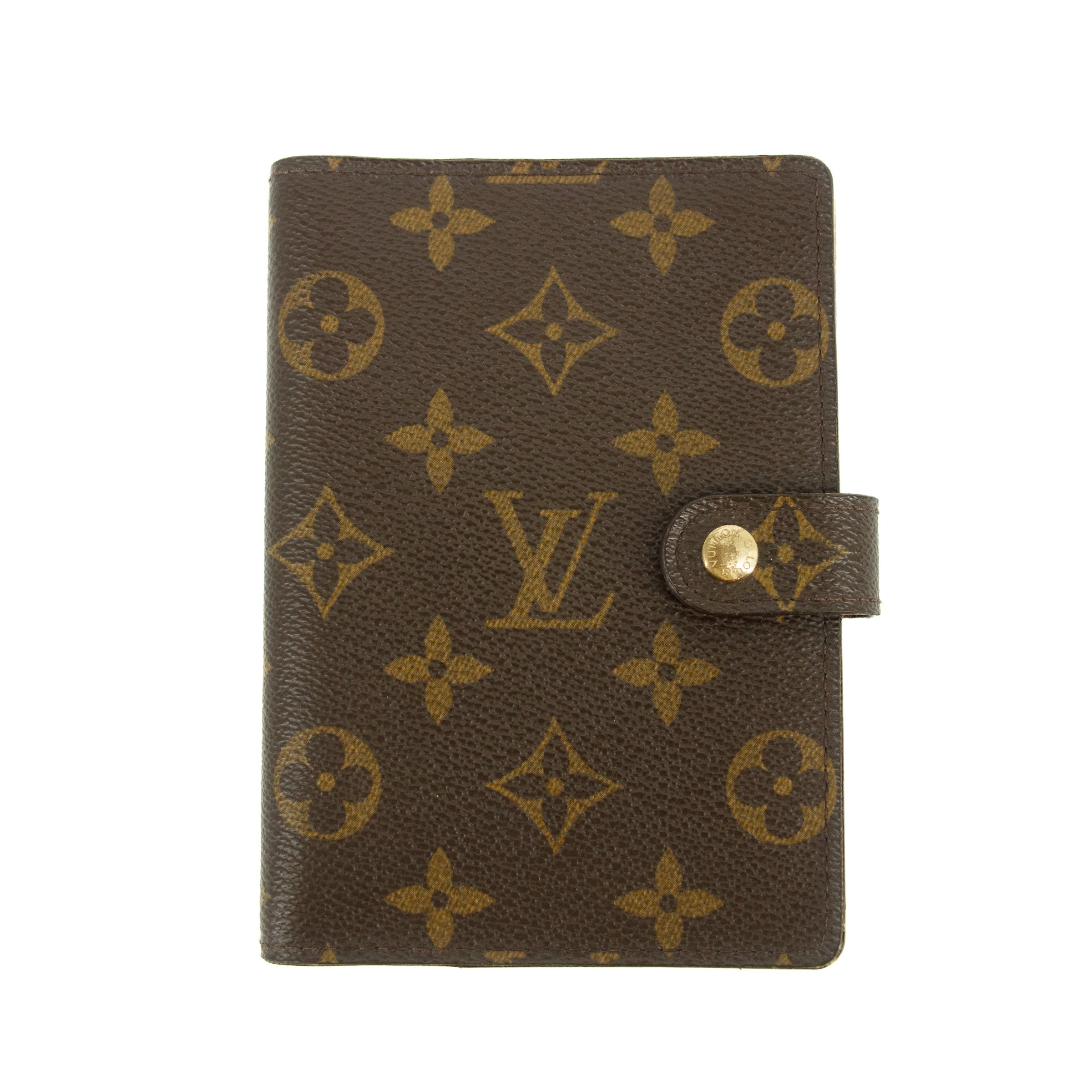 Louis Vuitton Monogram Canvas Brown Agenda PM Wallet  #3524