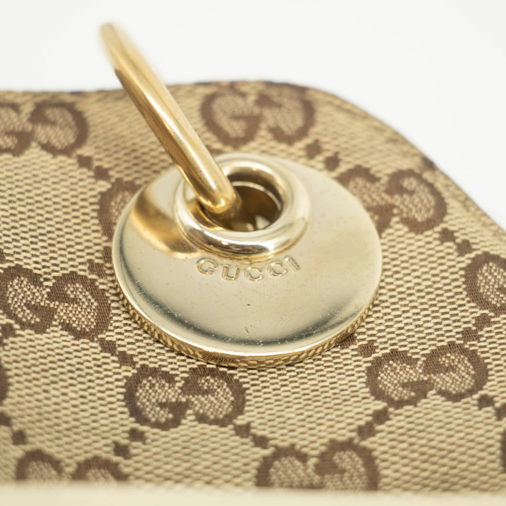Gucci GG Canvas Beige x White Eclipse Medium Shoulder Bag #3552