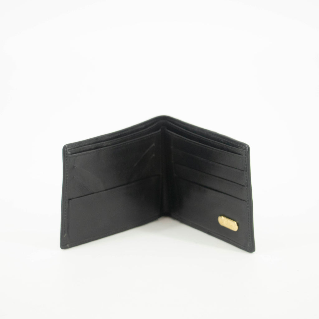 Fendi Black Leather Mens Bifold Wallet  #3611