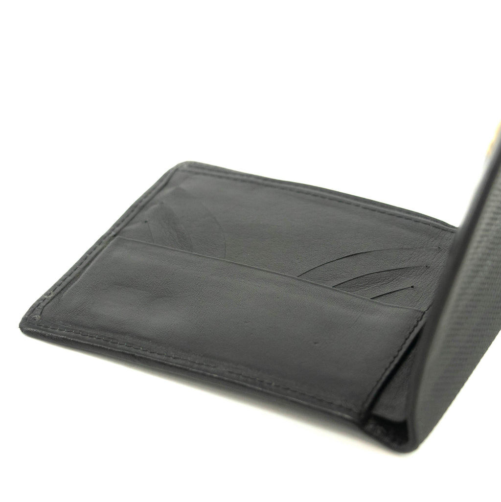 Fendi Black Leather Mens Bifold Wallet  #3611