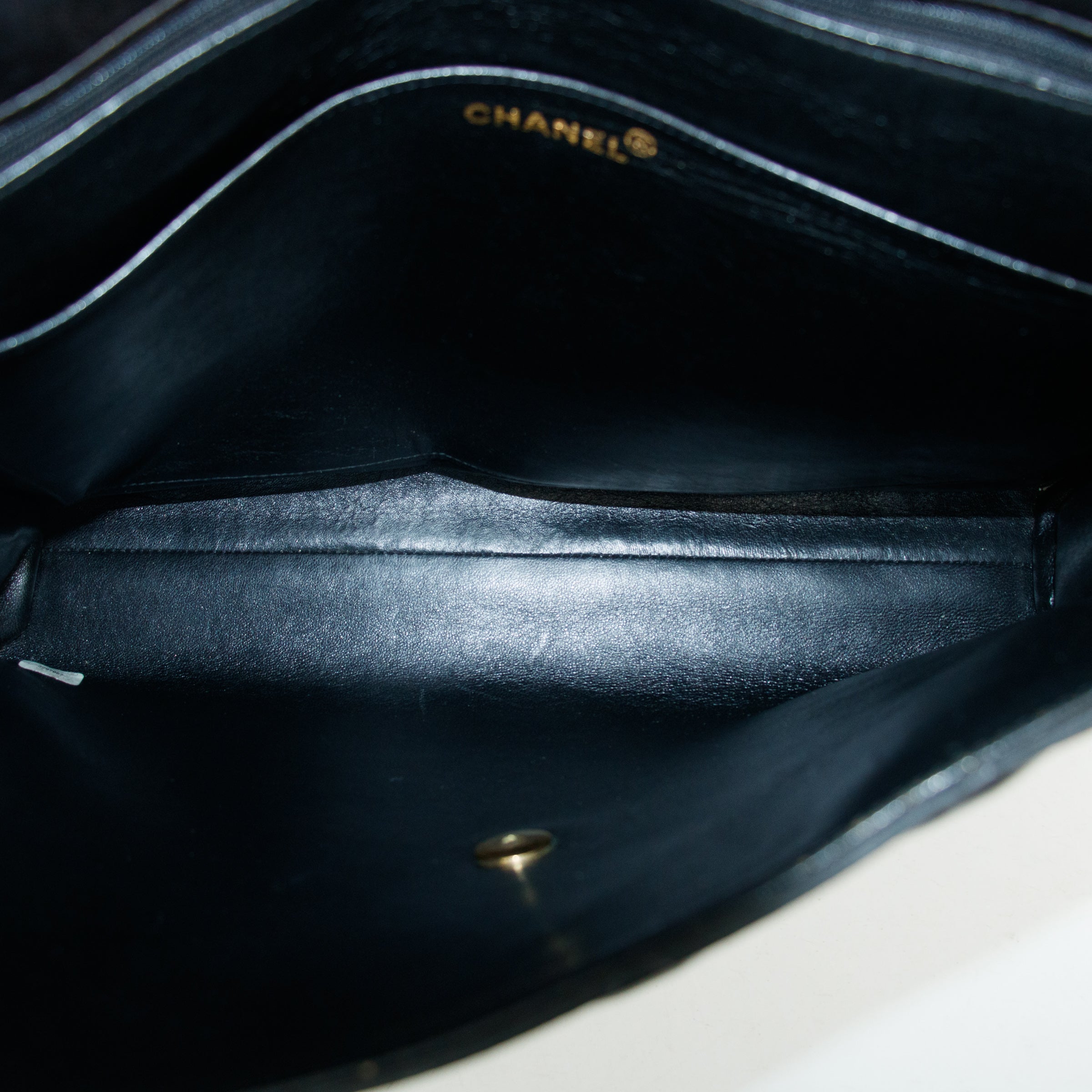 Chanel Matelasse Black Coco Mark Patent Breifcase Bag #3636