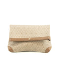 Christian Dior Honeycomb PVC Beige Clutch Bag #3653