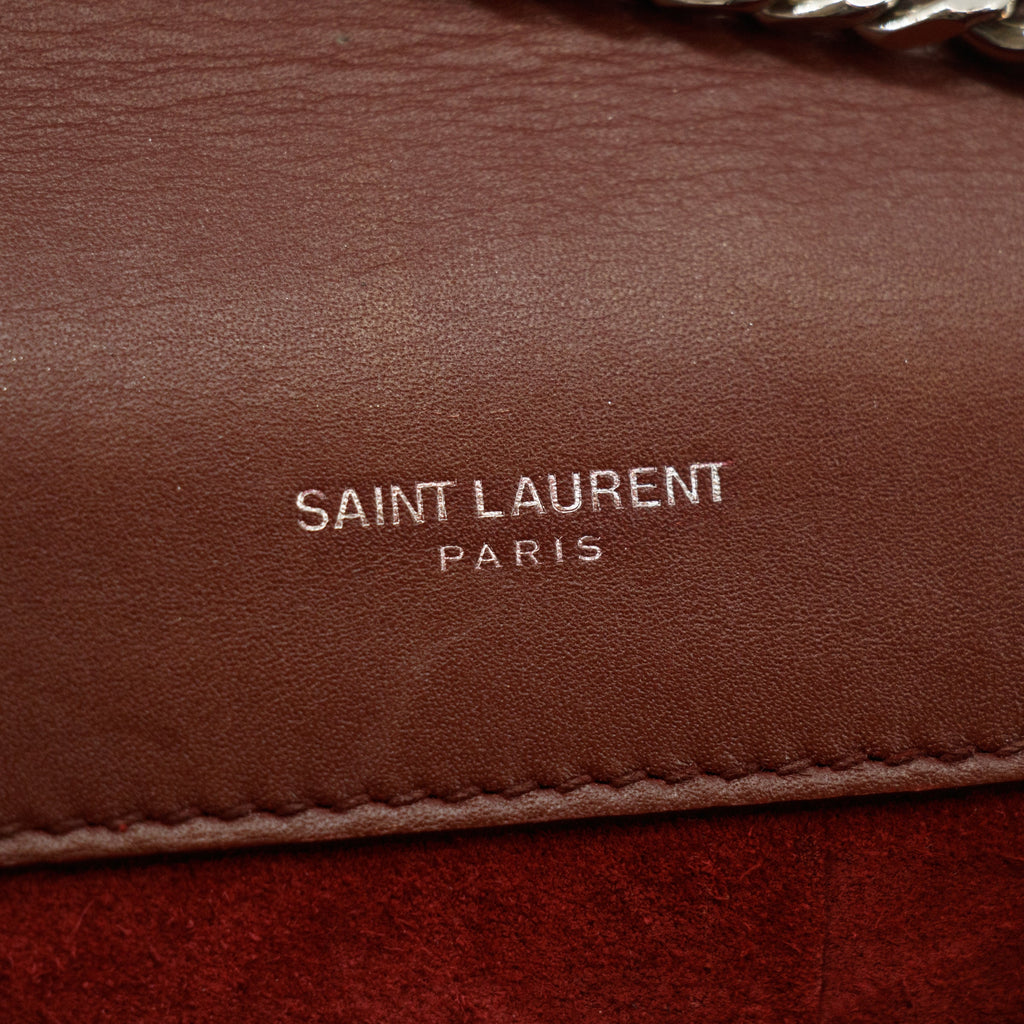 Saint Laurent YSL Kate Red Chain Shoulder Bag #3658