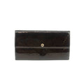 Louis Vuitton Vernis Patent Leather Purple Sarah Long Wallet #3693