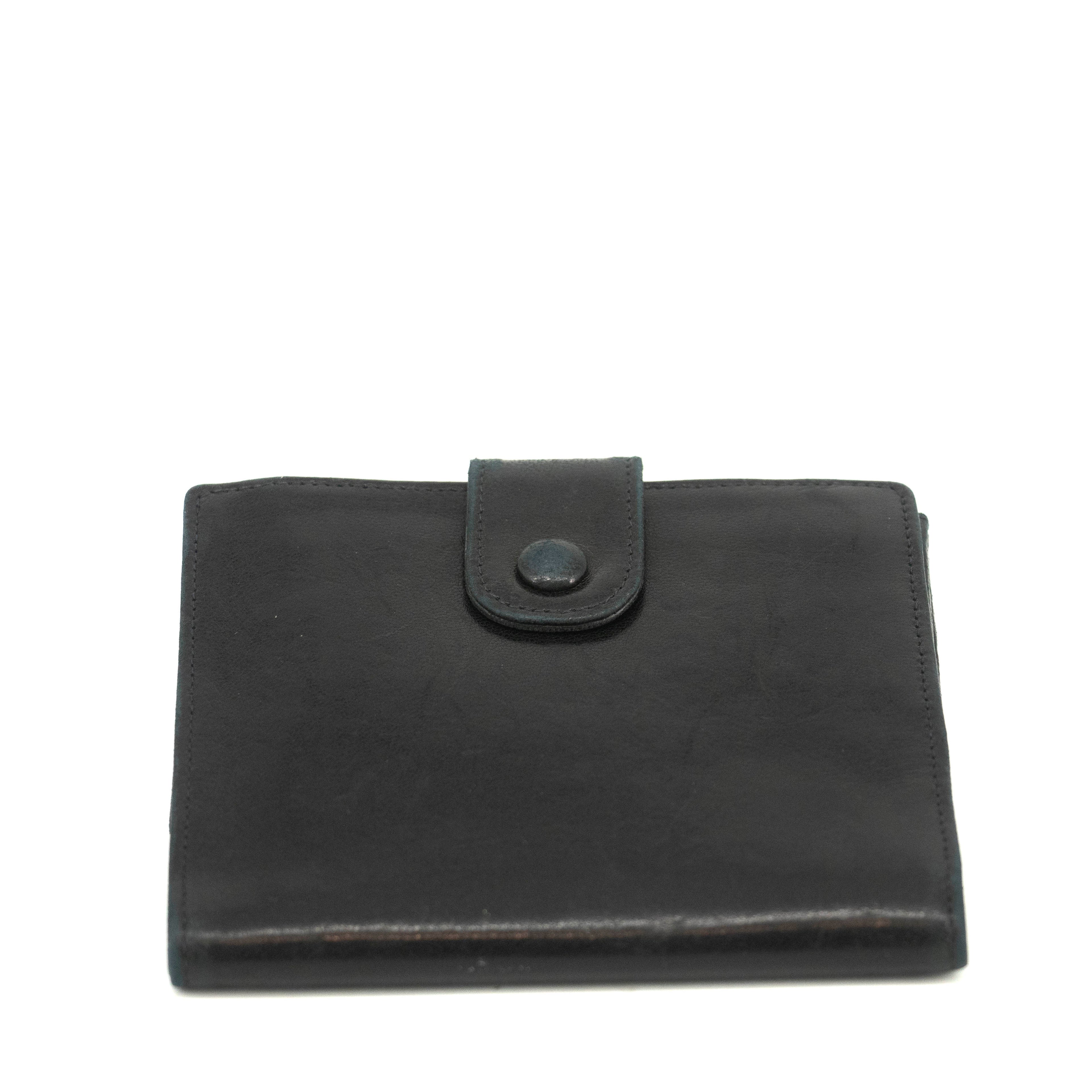 Chanel Black Lambskin Coco Mark Compact Wallet #3701