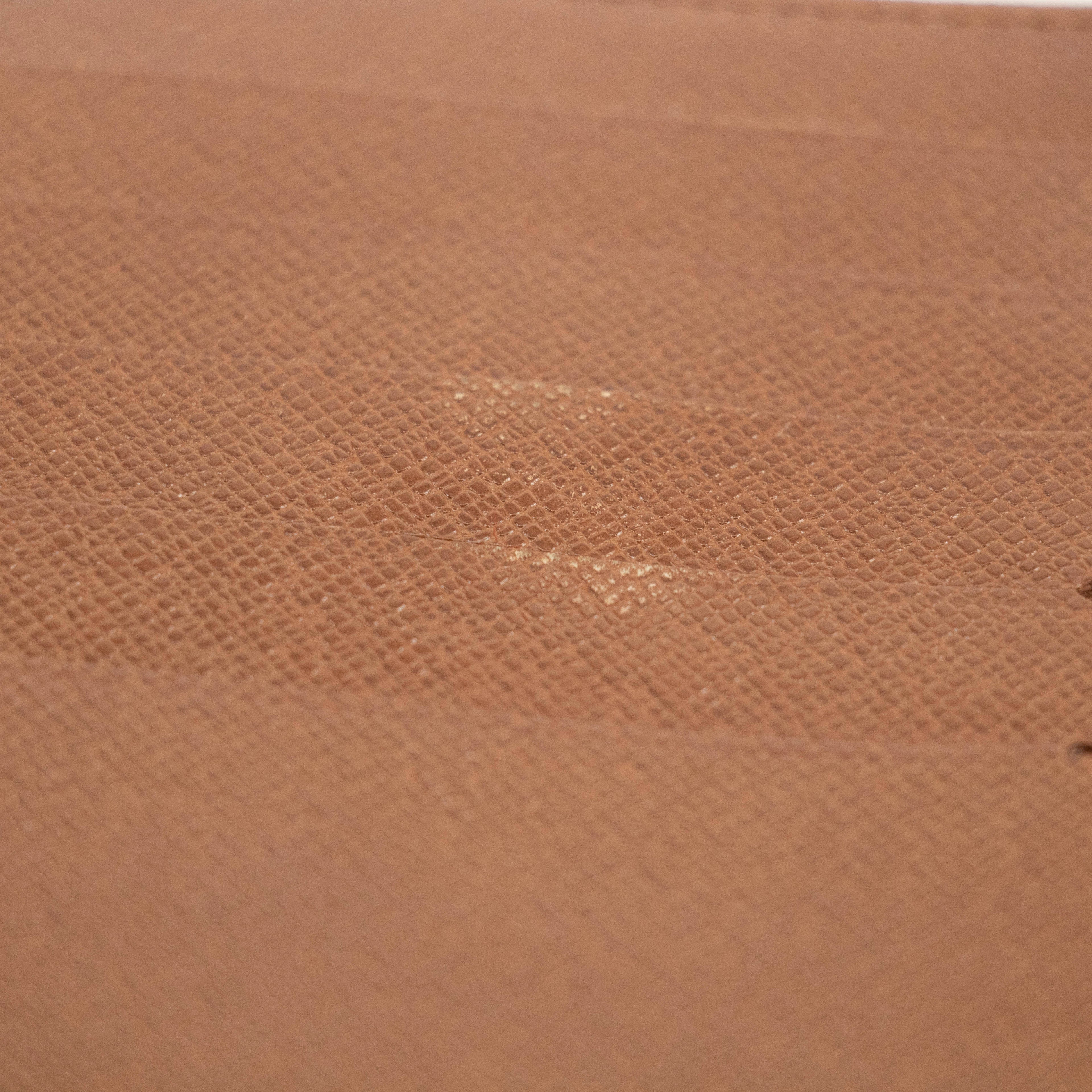 Louis Vuitton Monogram Canvas Brown Trifold Wallet #3709