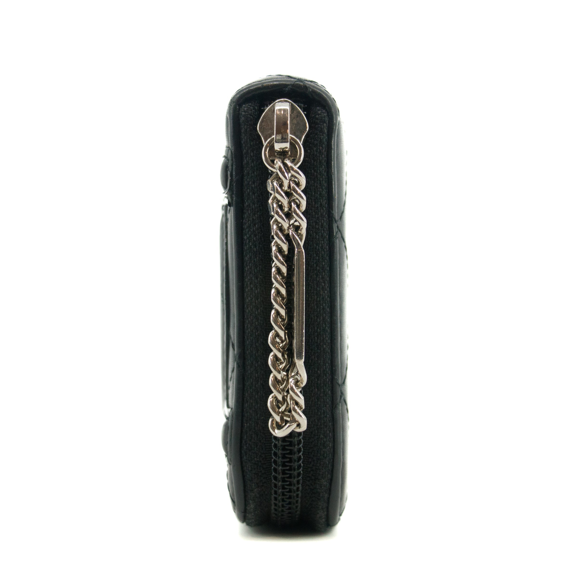 Chanel Cambon CC Black Zip Around Wallet 14 Series #3731