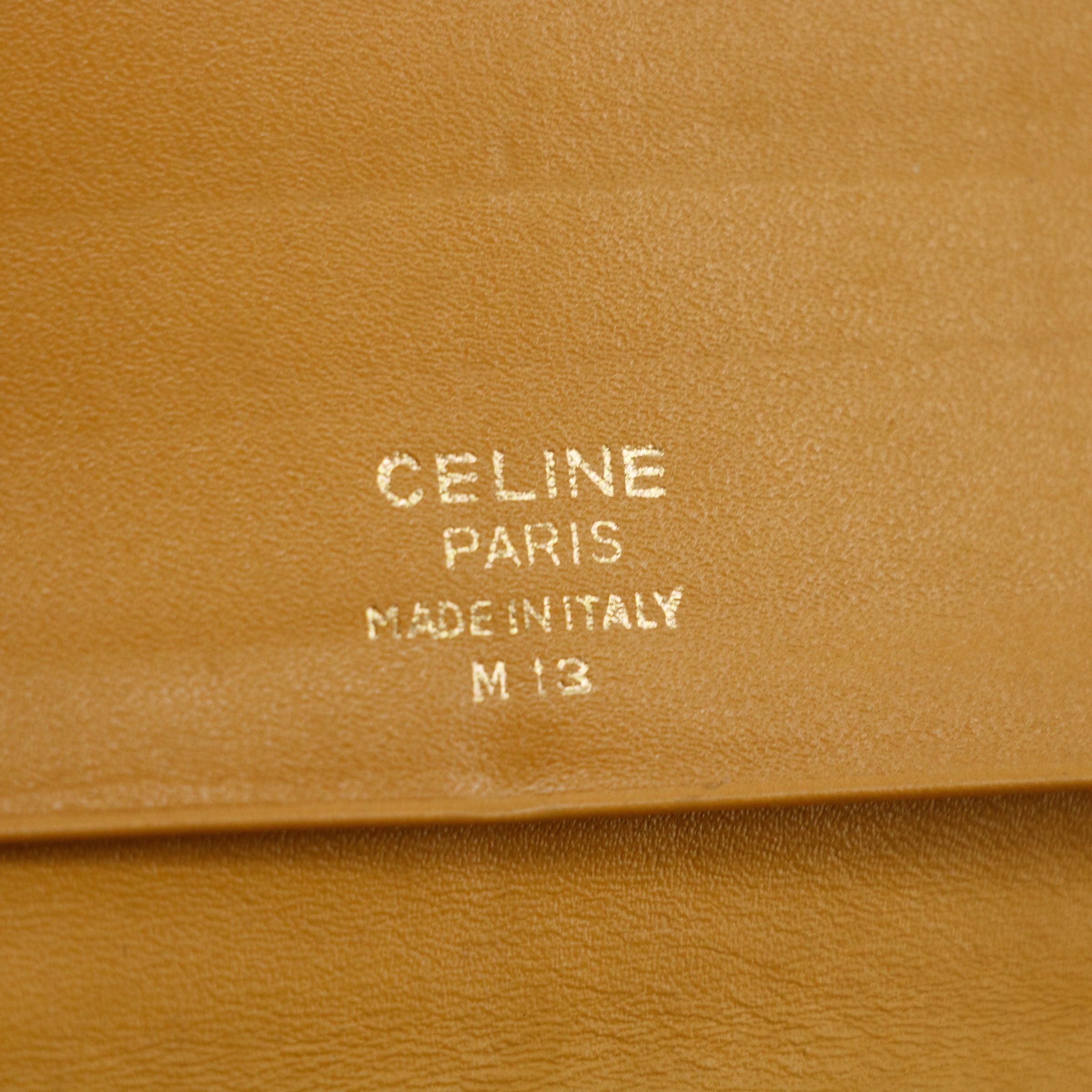 Celine Vintage Macadam PVC Brown Long Wallet #3810