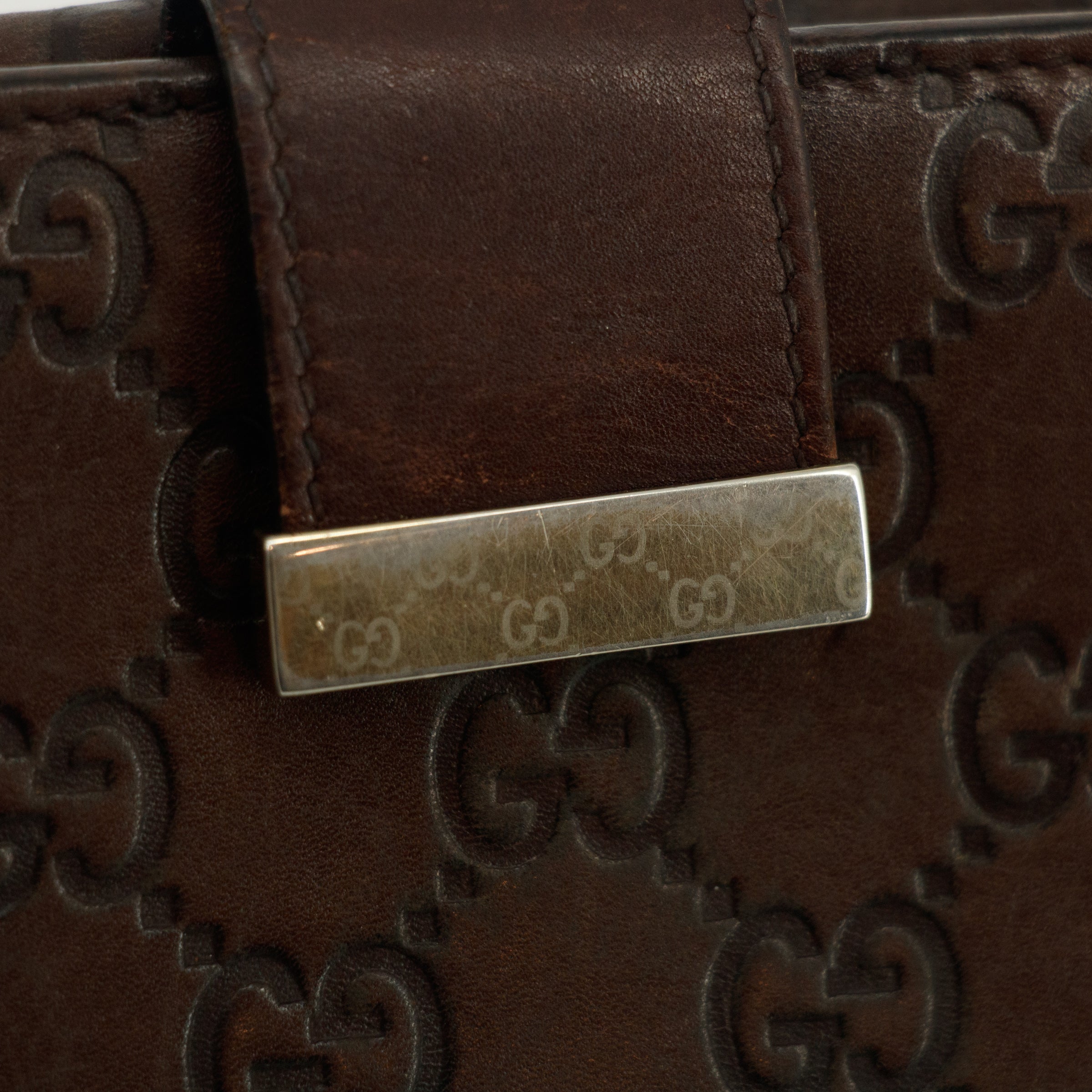 Gucci Guccissima Brown Long Wallet #3812