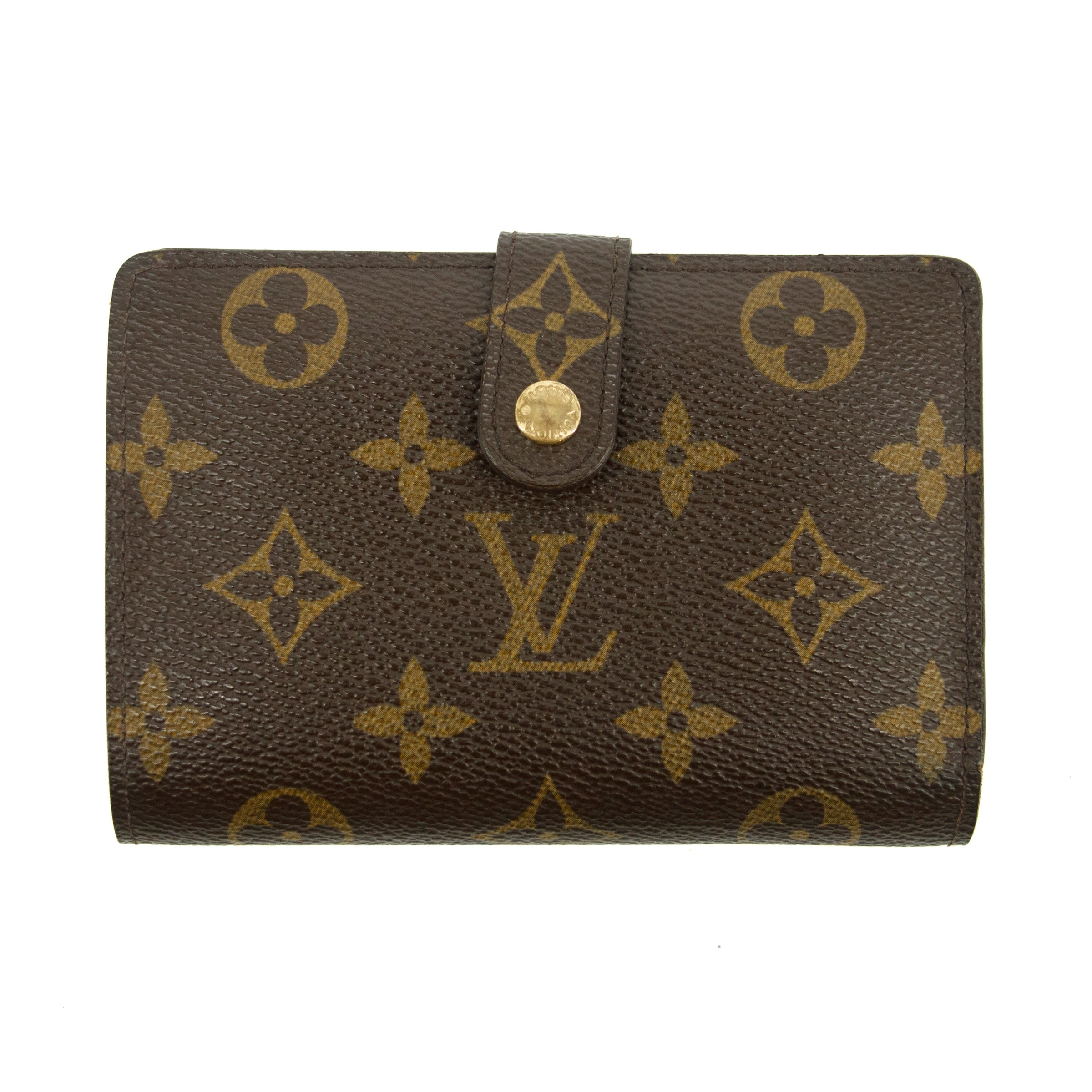 Louis Vuitton Monogram Canvas Kisslock Wallet #3826