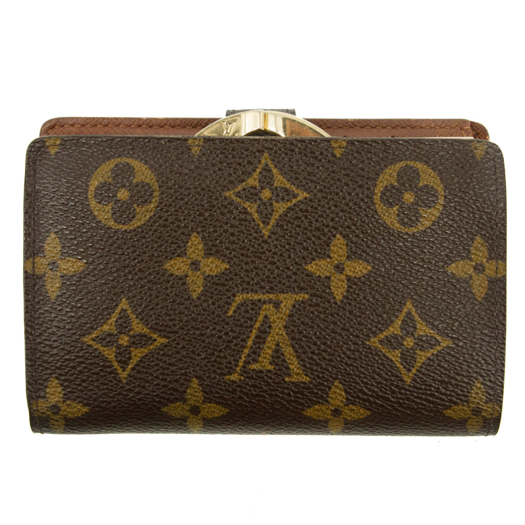 Louis Vuitton Monogram Canvas Kisslock Wallet #3826