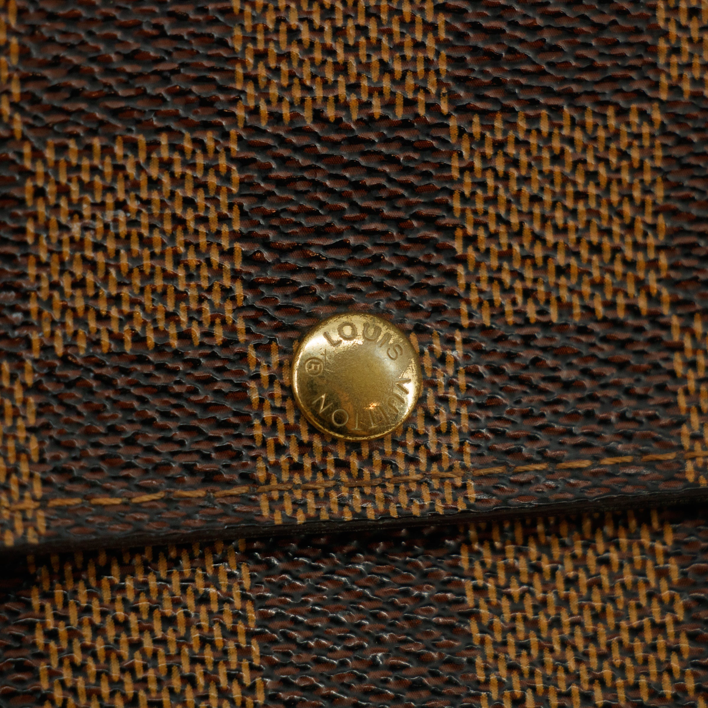 Louis Vuitton Damier Ebene Sarah Long Wallet #3838