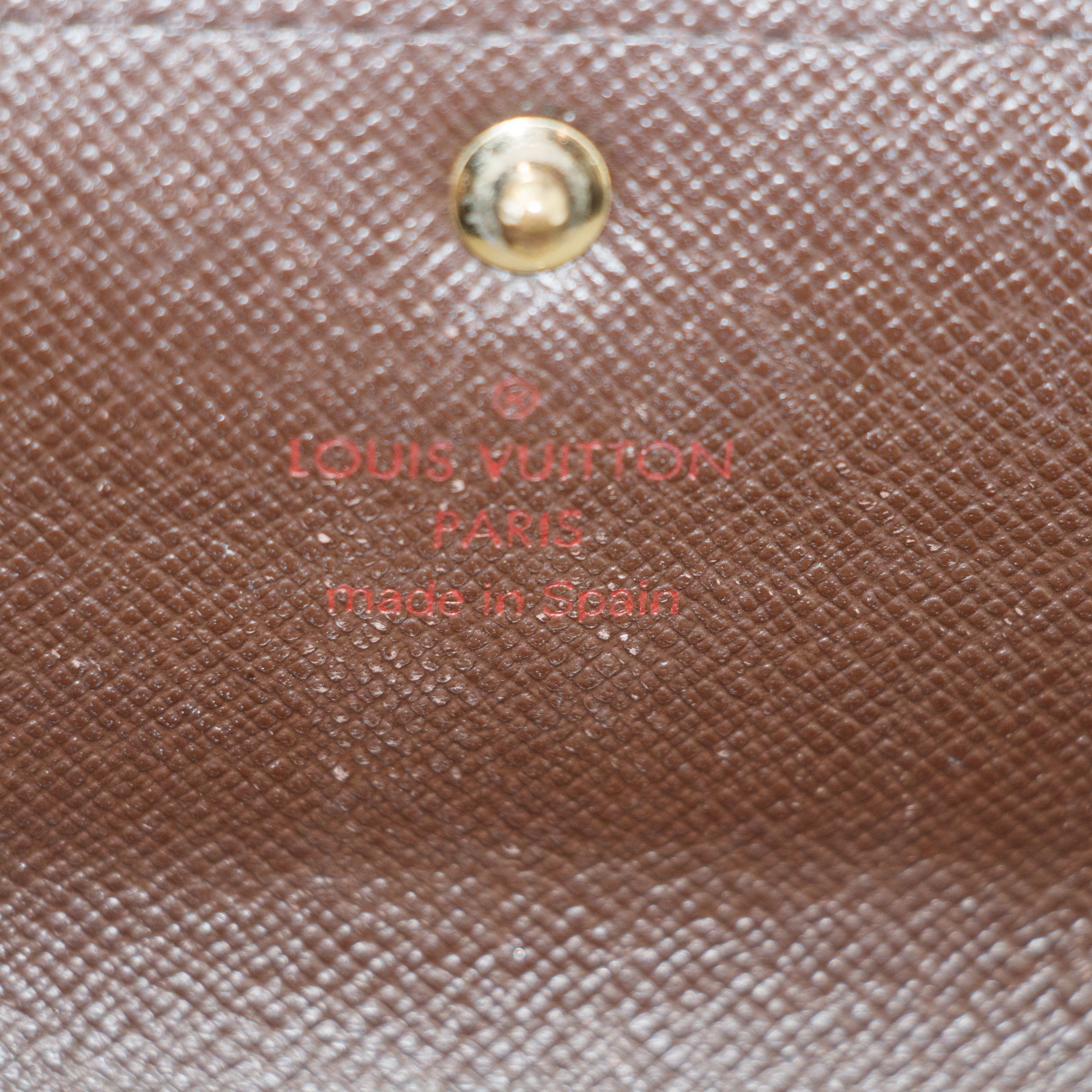 Louis Vuitton Damier Ebene Sarah Long Wallet #3838