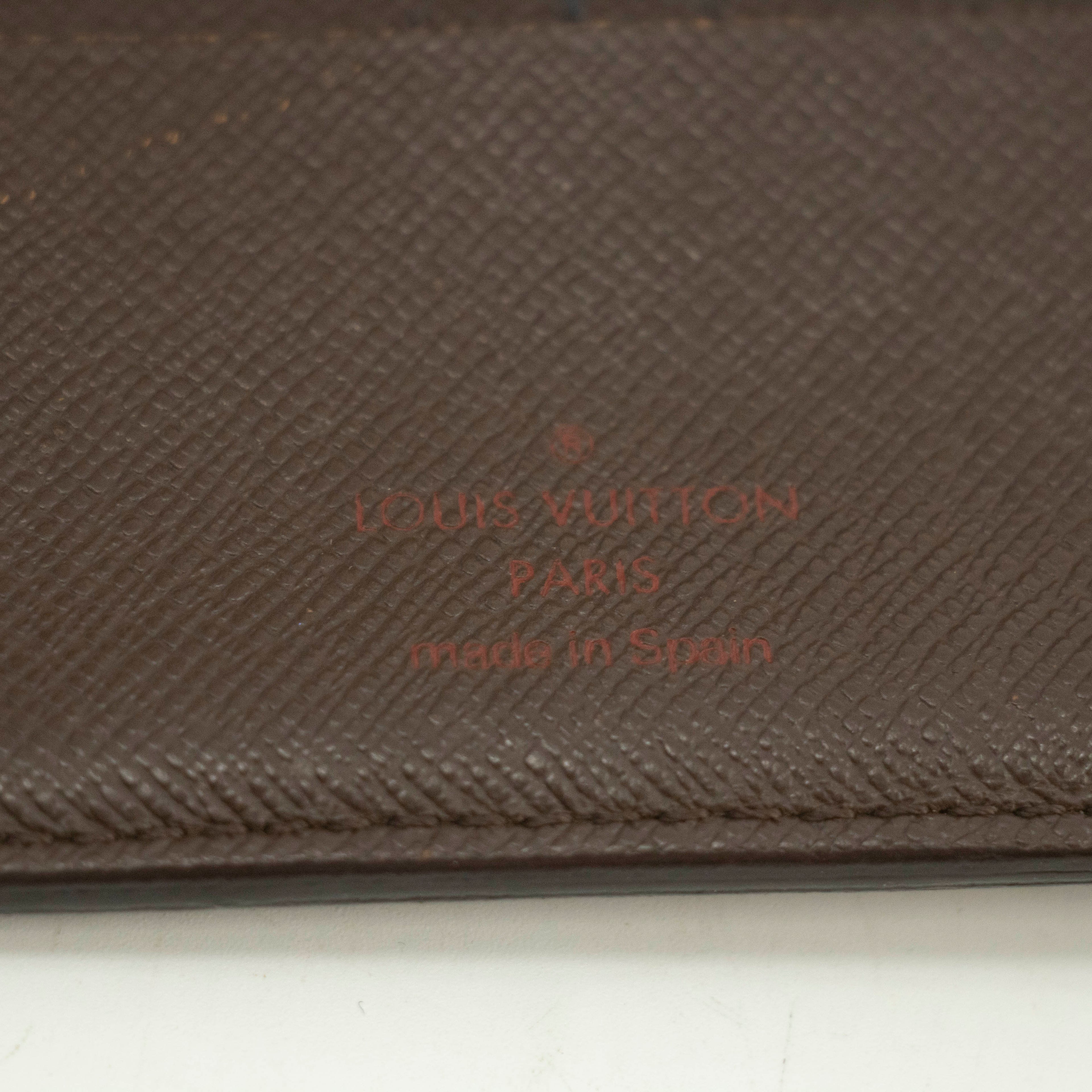 Louis Vuitton Damier Ebene Bifold Wallet #3859