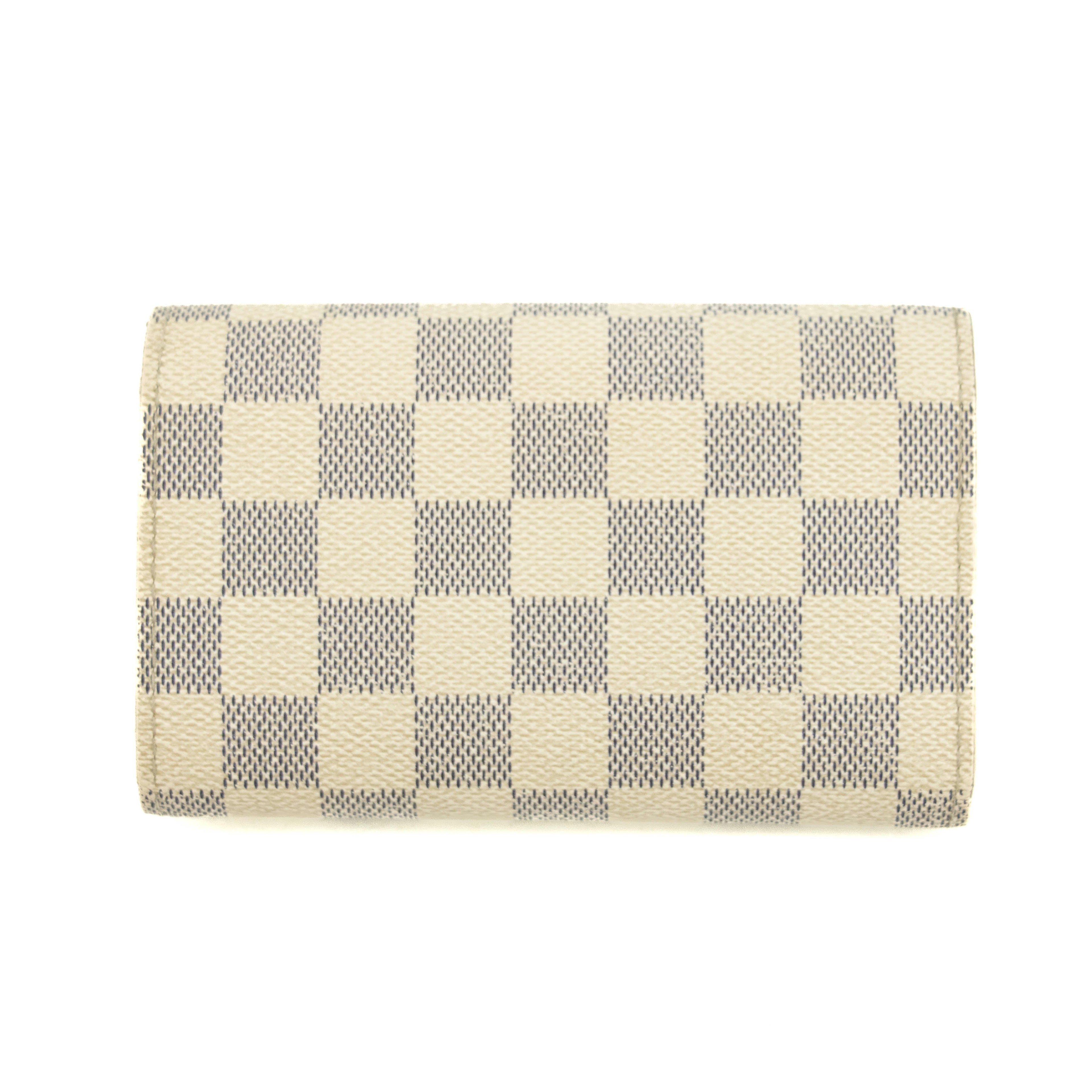 Louis Vuitton Damier Azur White Porte Tresor Wallet #3911