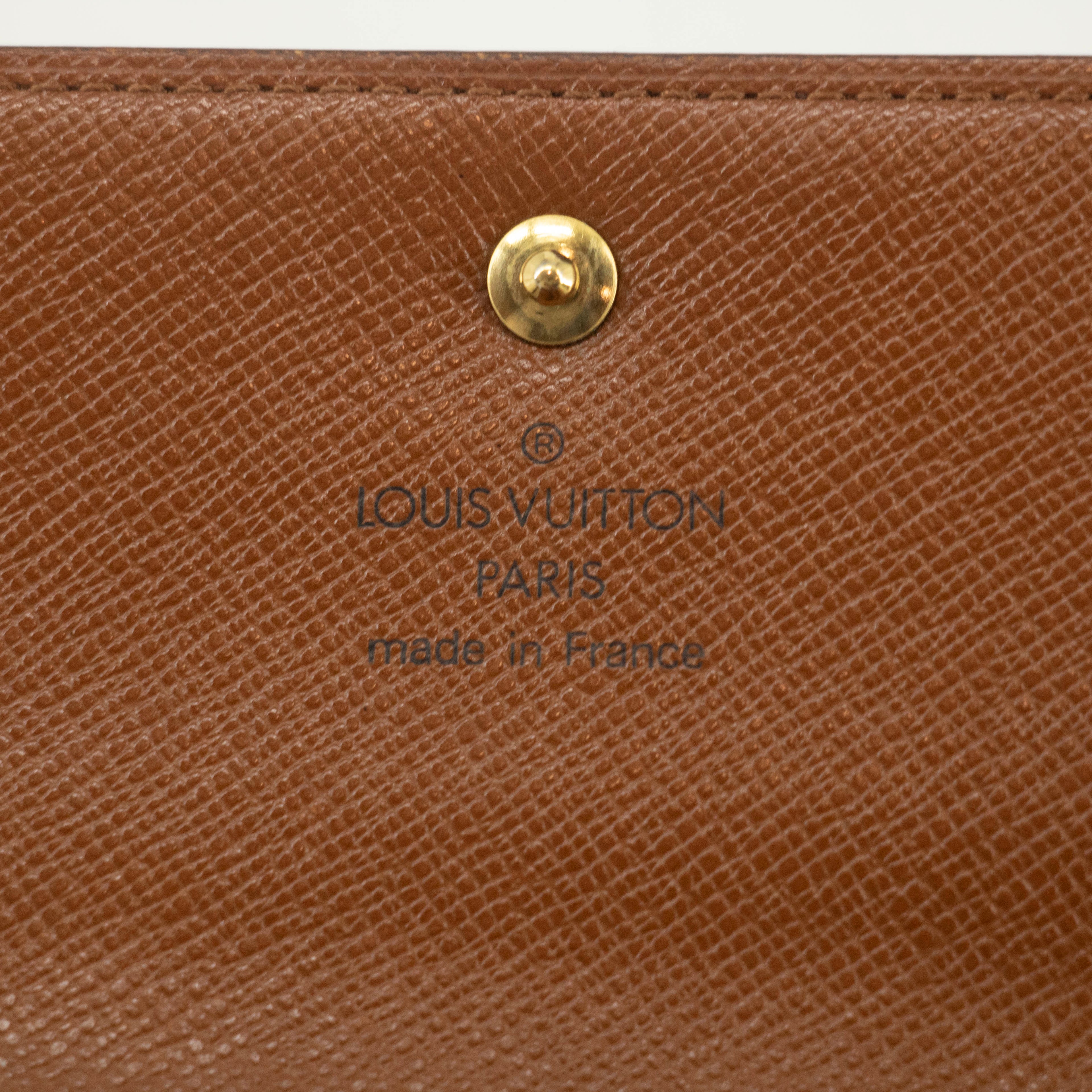 Louis Vuitton Monogram Brown Trifold Alexandra Wallet #3914